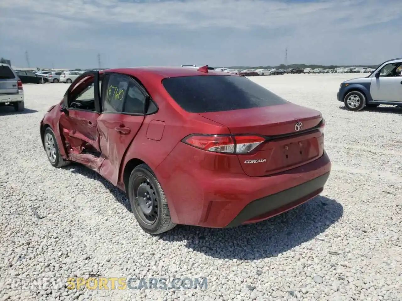 3 Photograph of a damaged car JTDEPMAE1MJ138732 TOYOTA COROLLA 2021