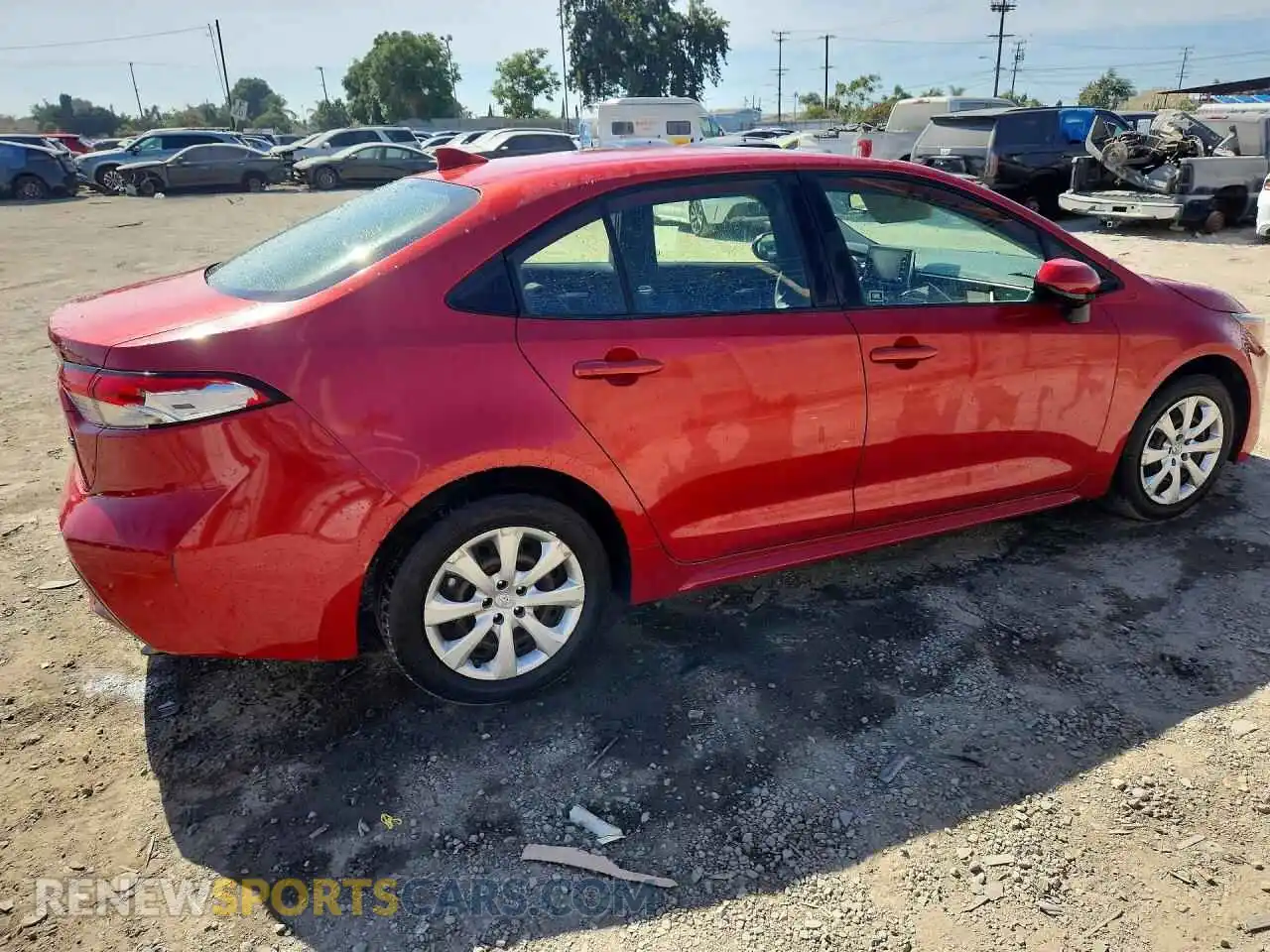 3 Photograph of a damaged car JTDEPMAE1MJ141386 TOYOTA COROLLA 2021