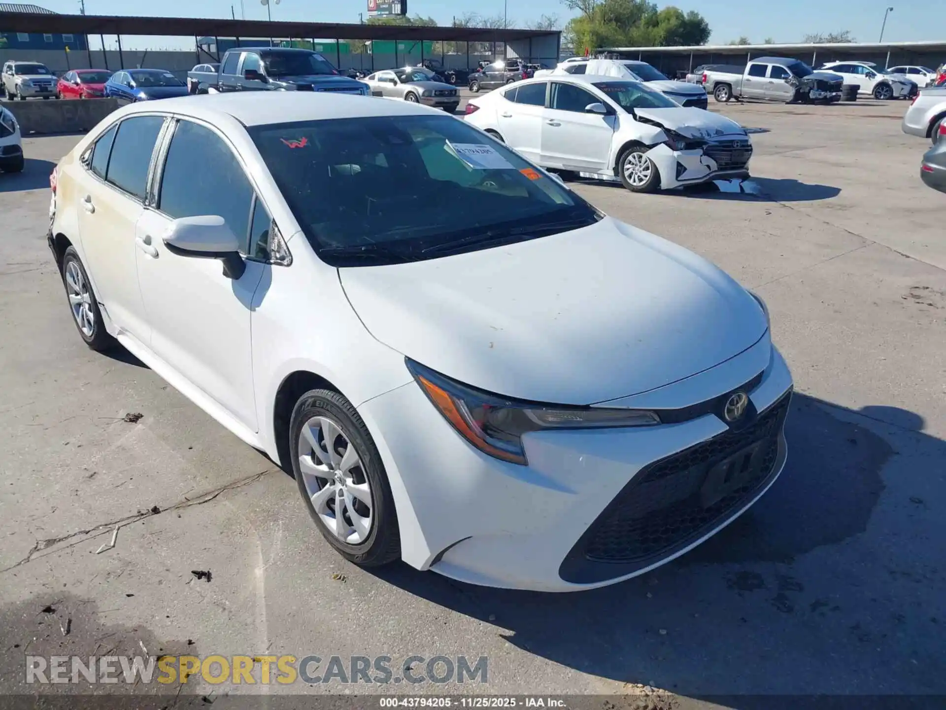 1 Photograph of a damaged car JTDEPMAE1MJ141856 TOYOTA COROLLA 2021