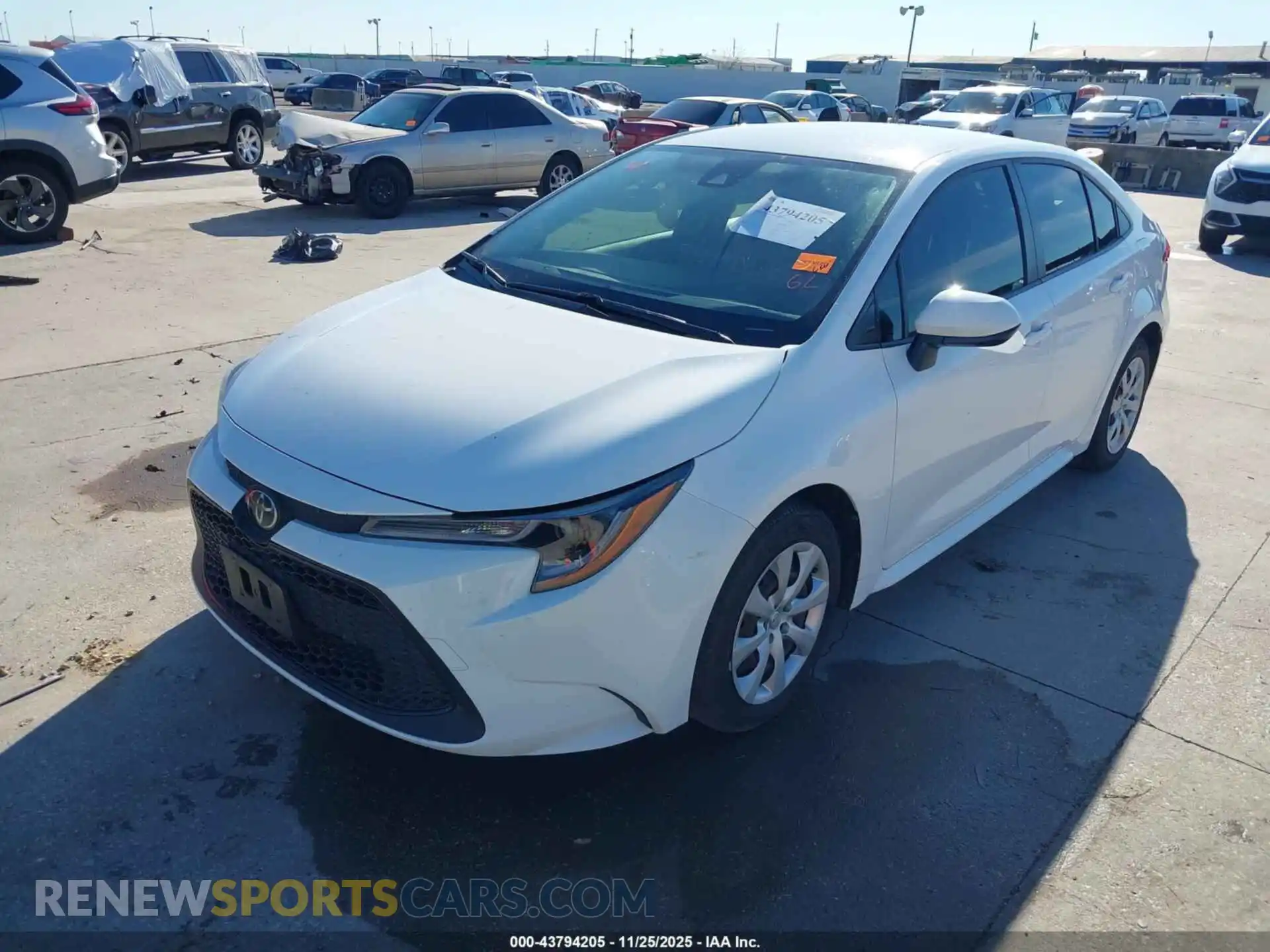 2 Photograph of a damaged car JTDEPMAE1MJ141856 TOYOTA COROLLA 2021