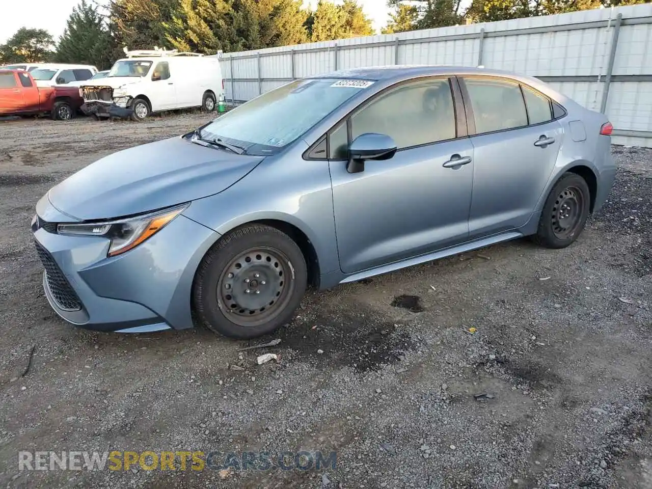 1 Photograph of a damaged car JTDEPMAE1MJ144336 TOYOTA COROLLA 2021