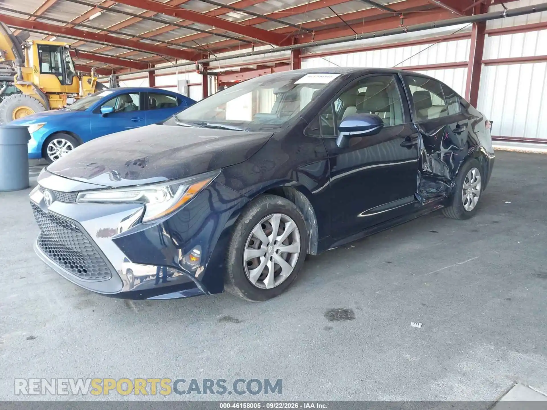2 Photograph of a damaged car JTDEPMAE1MJ145549 TOYOTA COROLLA 2021