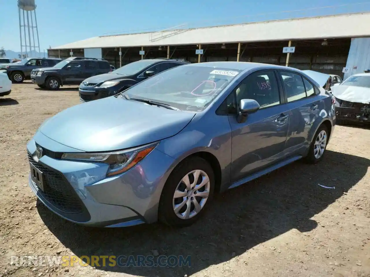 2 fotografías del automóvil dañado JTDEPMAE1MJ146149 TOYOTA COROLLA 2021