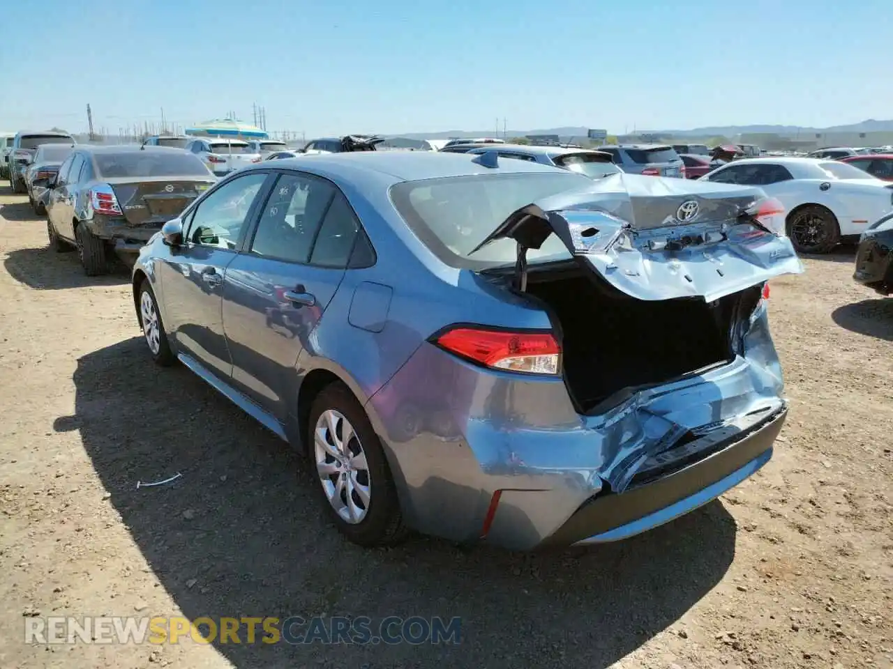 3 fotografías del automóvil dañado JTDEPMAE1MJ146149 TOYOTA COROLLA 2021