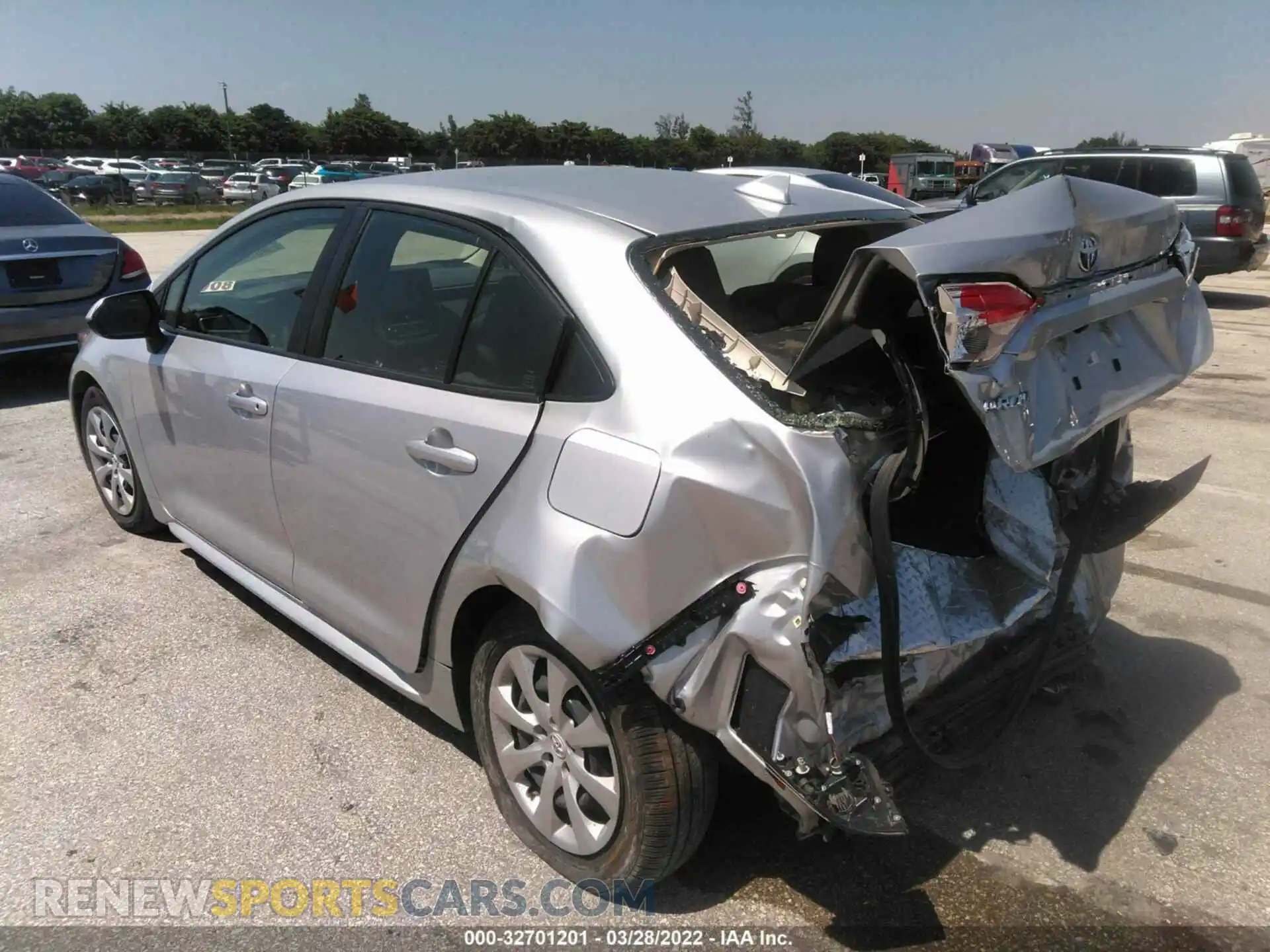 3 Photograph of a damaged car JTDEPMAE1MJ149777 TOYOTA COROLLA 2021