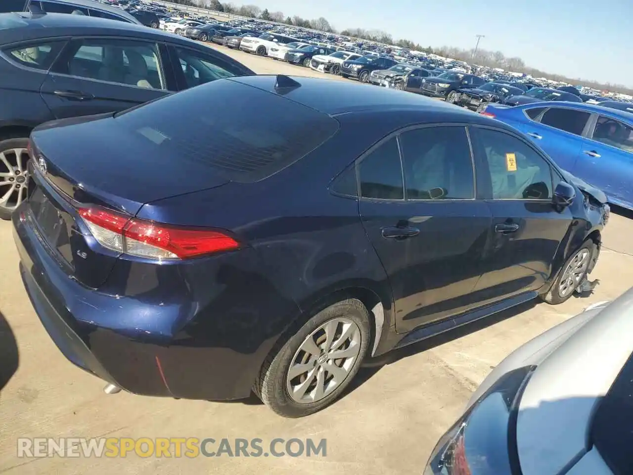 3 Photograph of a damaged car JTDEPMAE1MJ149780 TOYOTA COROLLA 2021