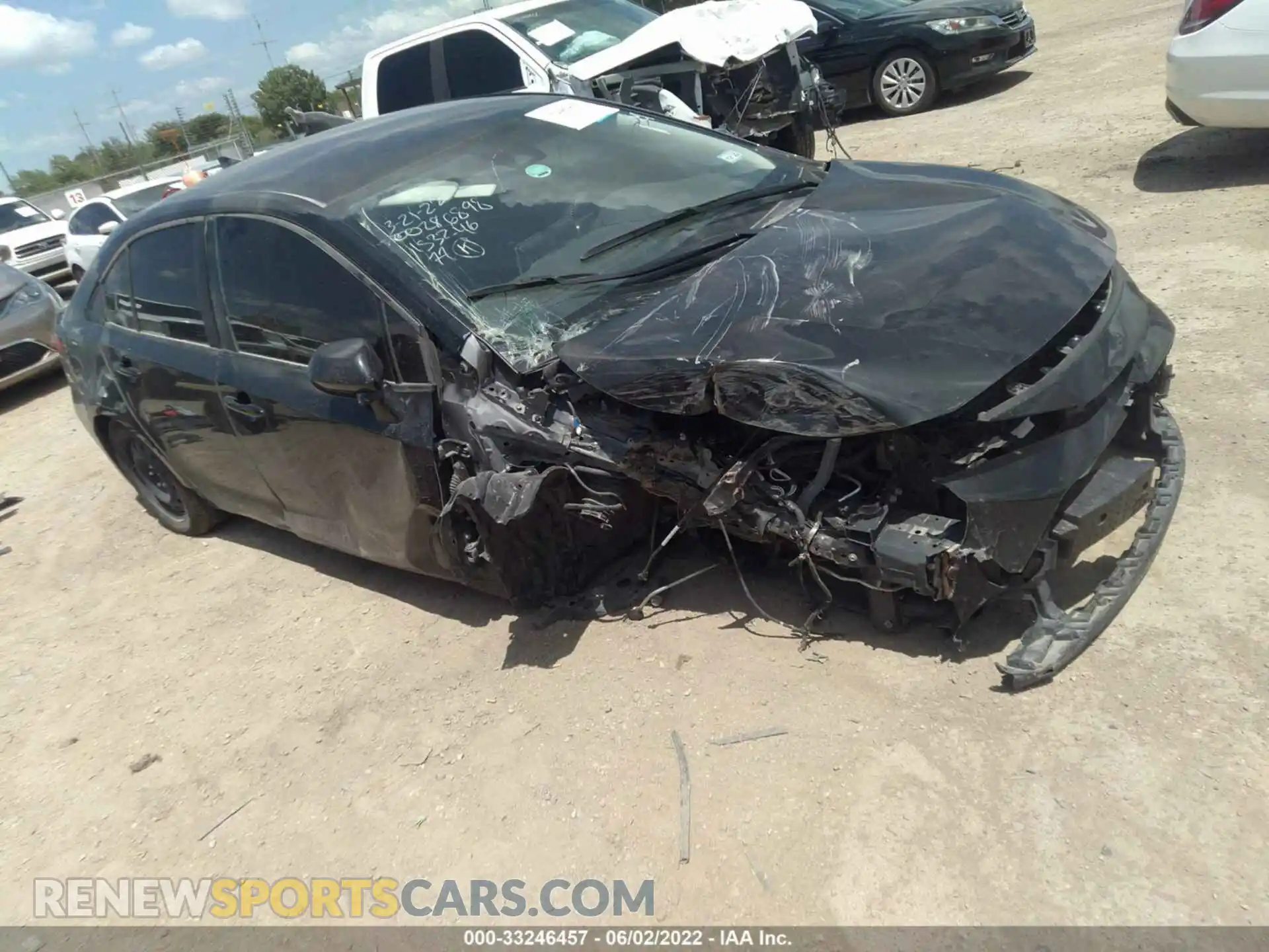 1 Photograph of a damaged car JTDEPMAE1MJ153246 TOYOTA COROLLA 2021