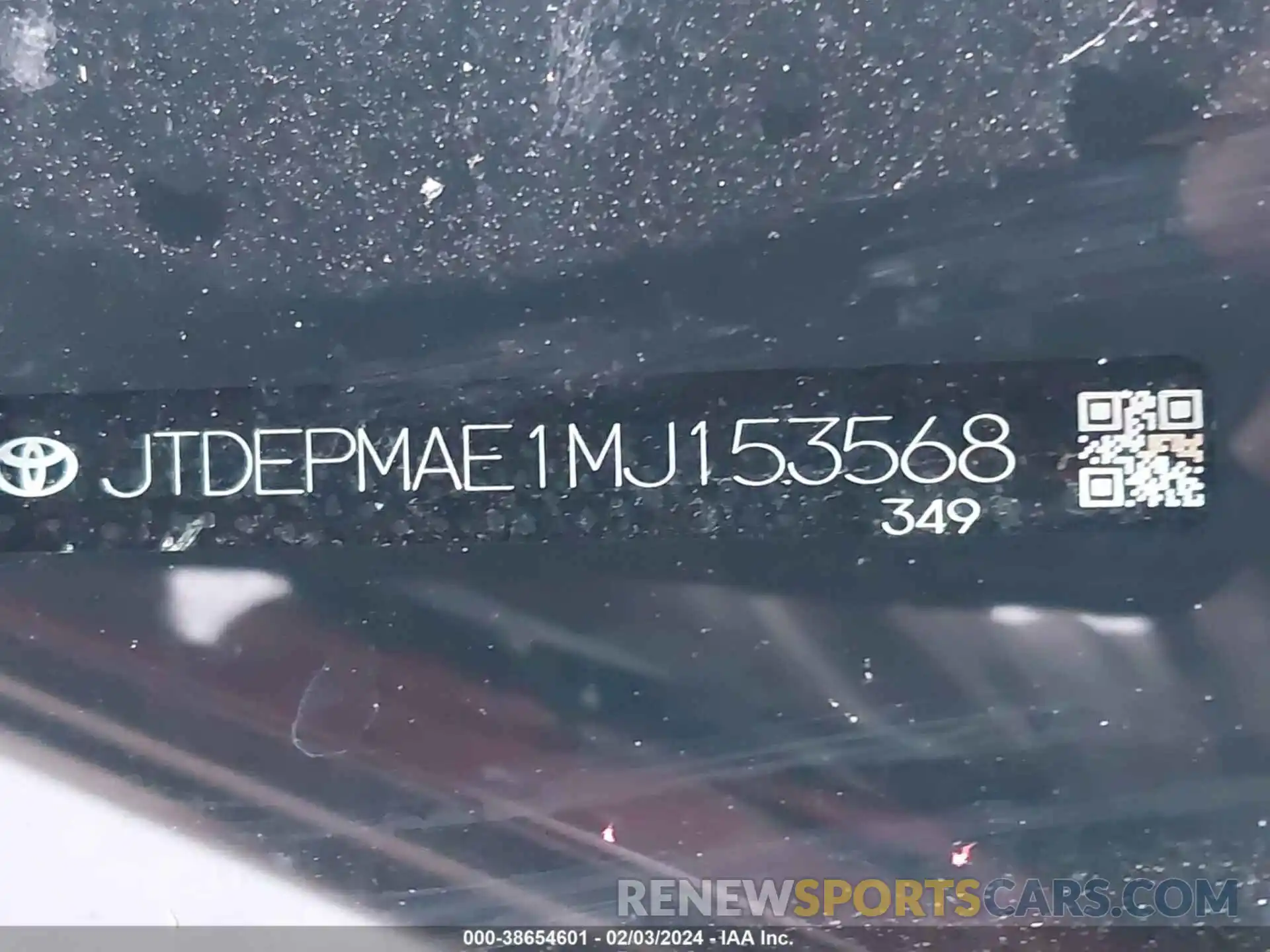 9 Photograph of a damaged car JTDEPMAE1MJ153568 TOYOTA COROLLA 2021