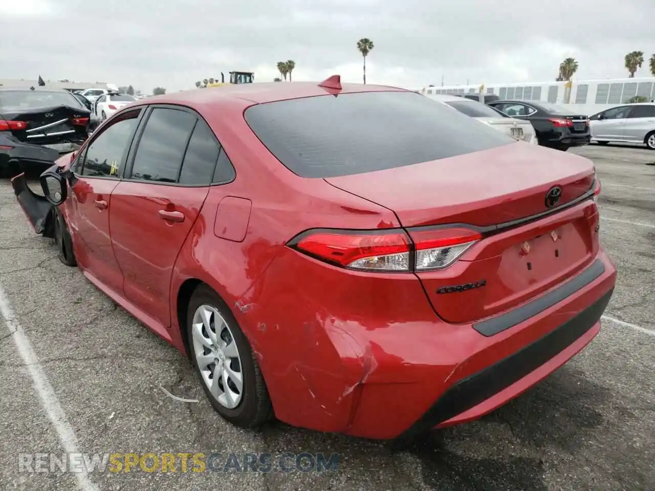 3 Photograph of a damaged car JTDEPMAE1MJ154896 TOYOTA COROLLA 2021
