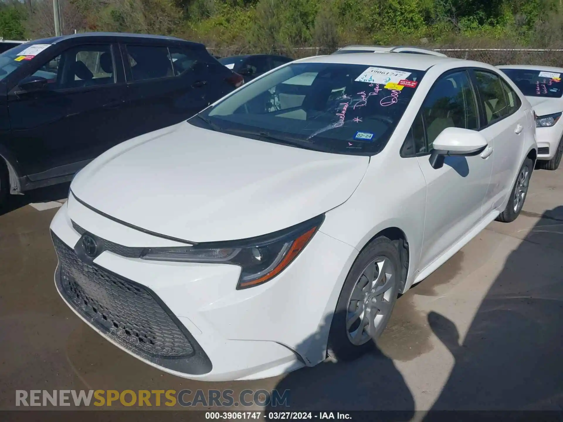 2 Photograph of a damaged car JTDEPMAE1MJ155692 TOYOTA COROLLA 2021