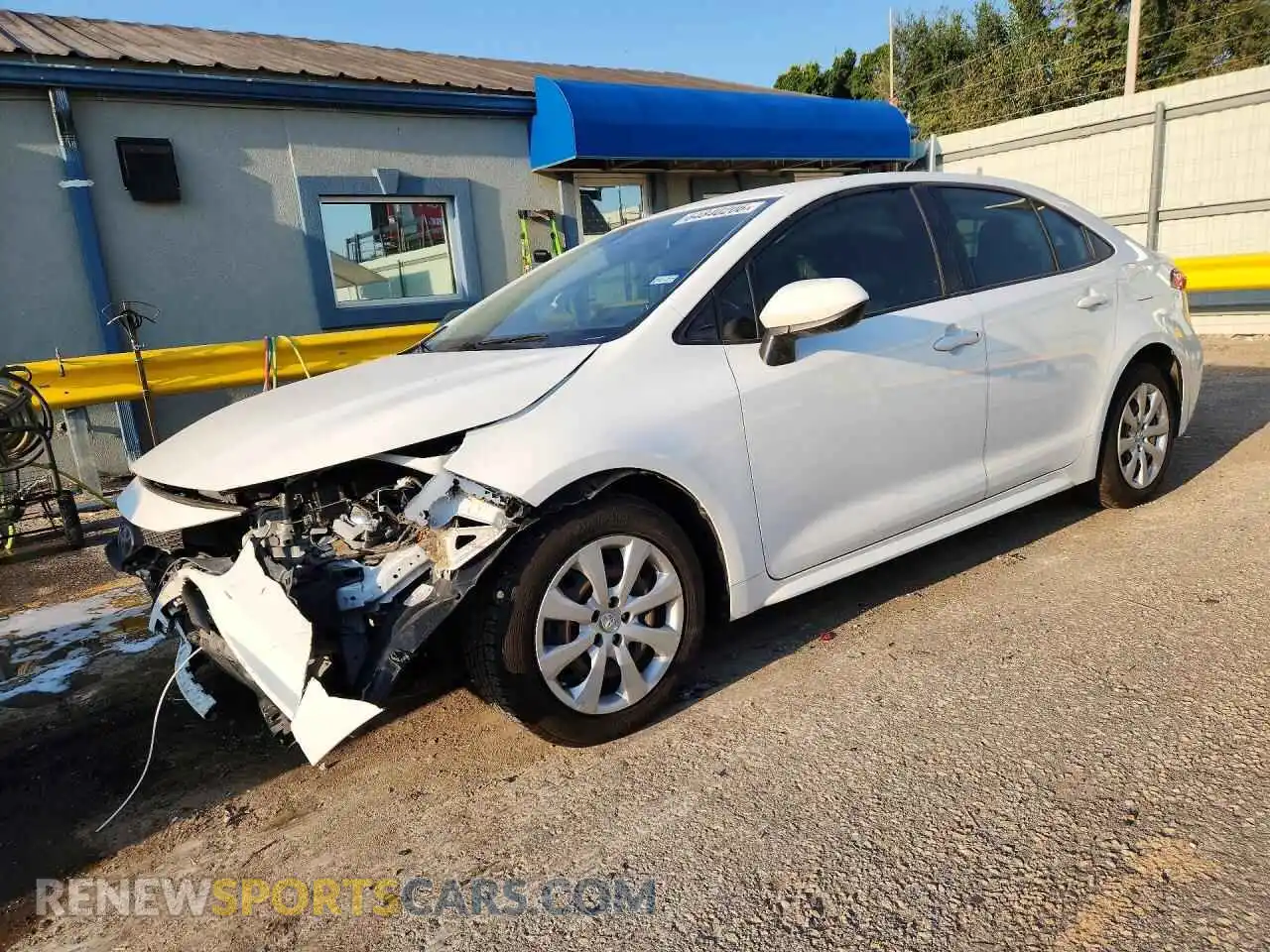 1 Photograph of a damaged car JTDEPMAE1MJ159256 TOYOTA COROLLA 2021