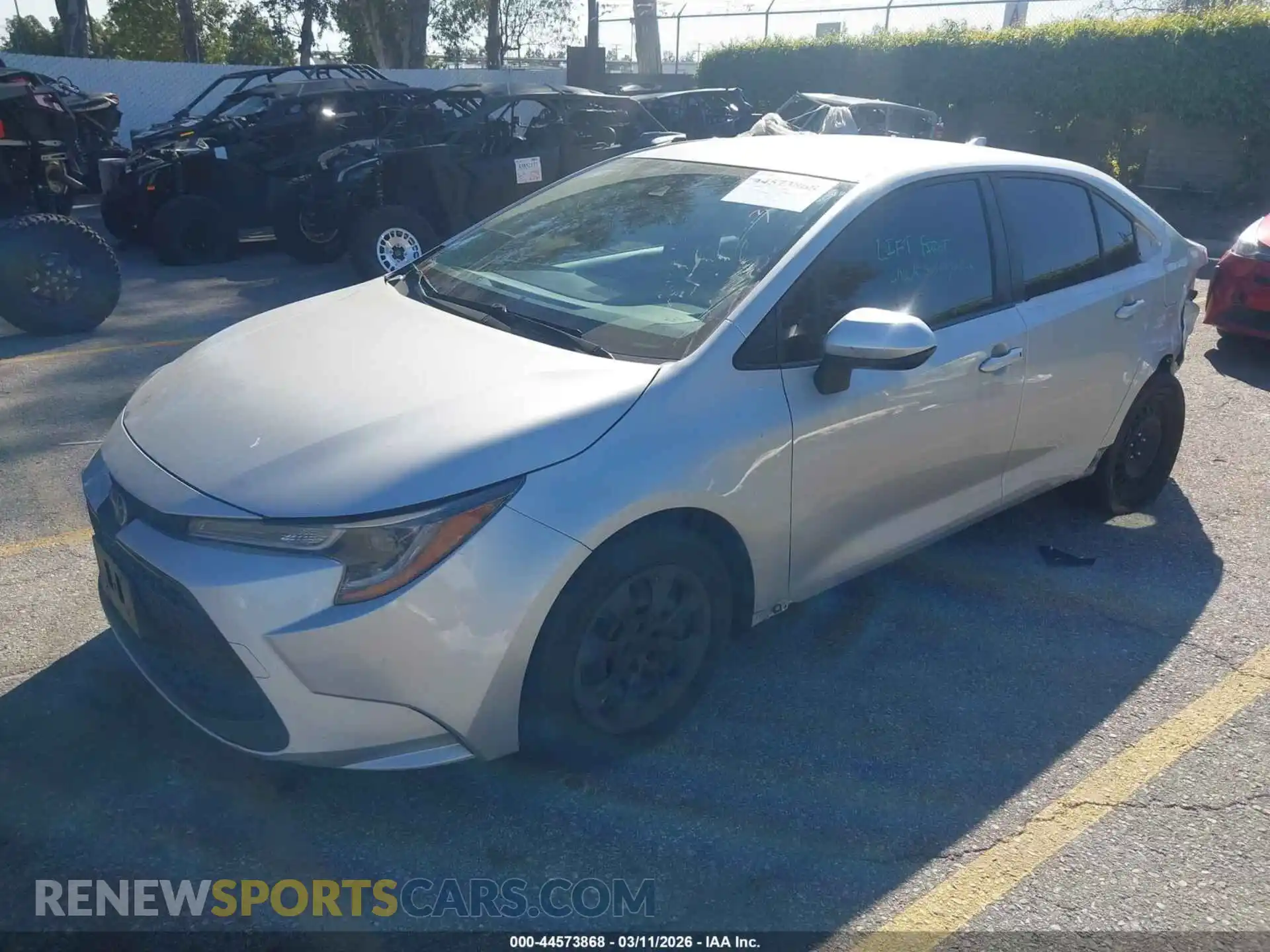 2 Photograph of a damaged car JTDEPMAE1MJ160584 TOYOTA COROLLA 2021