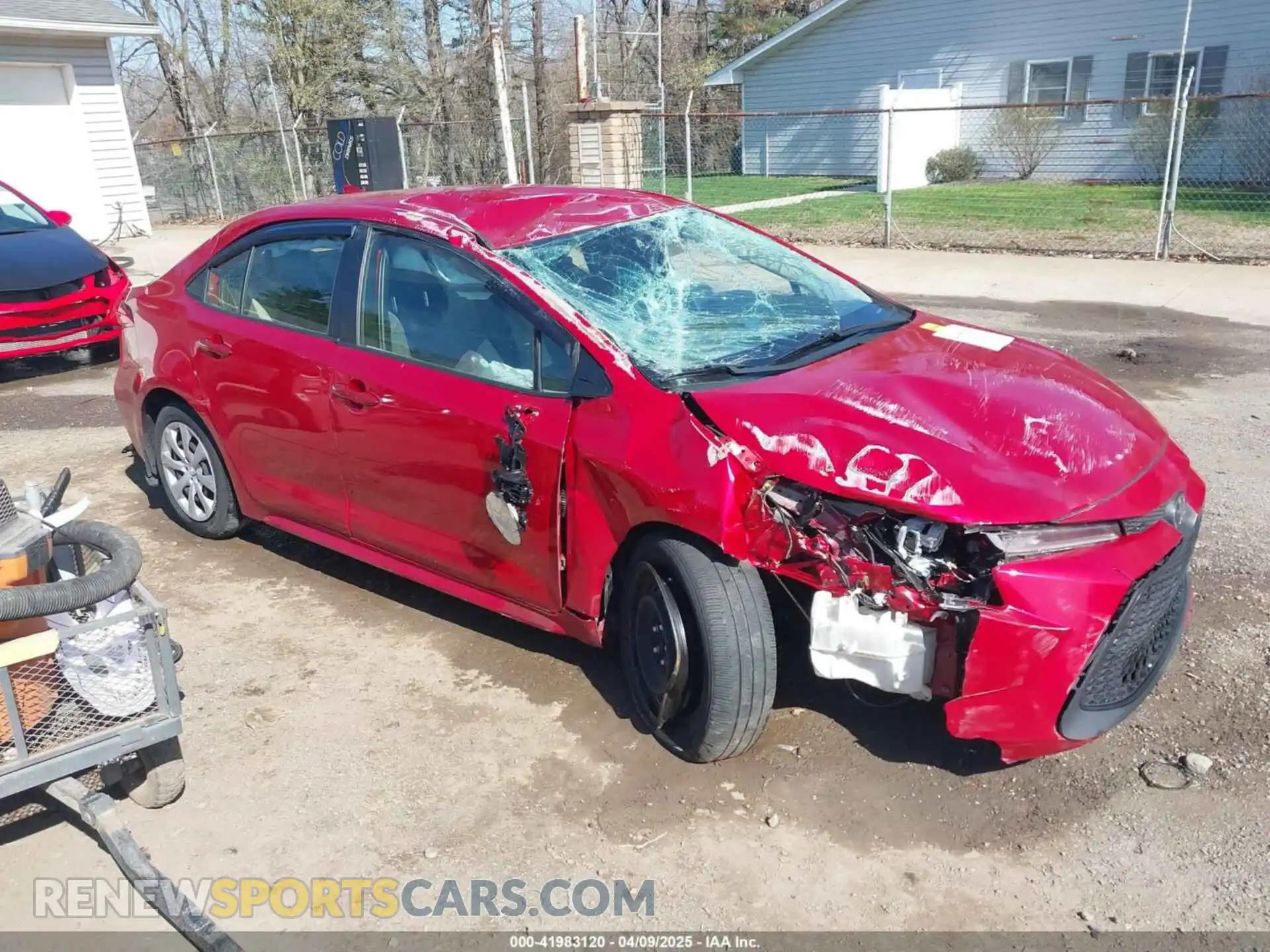 1 Photograph of a damaged car JTDEPMAE1MJ161847 TOYOTA COROLLA 2021
