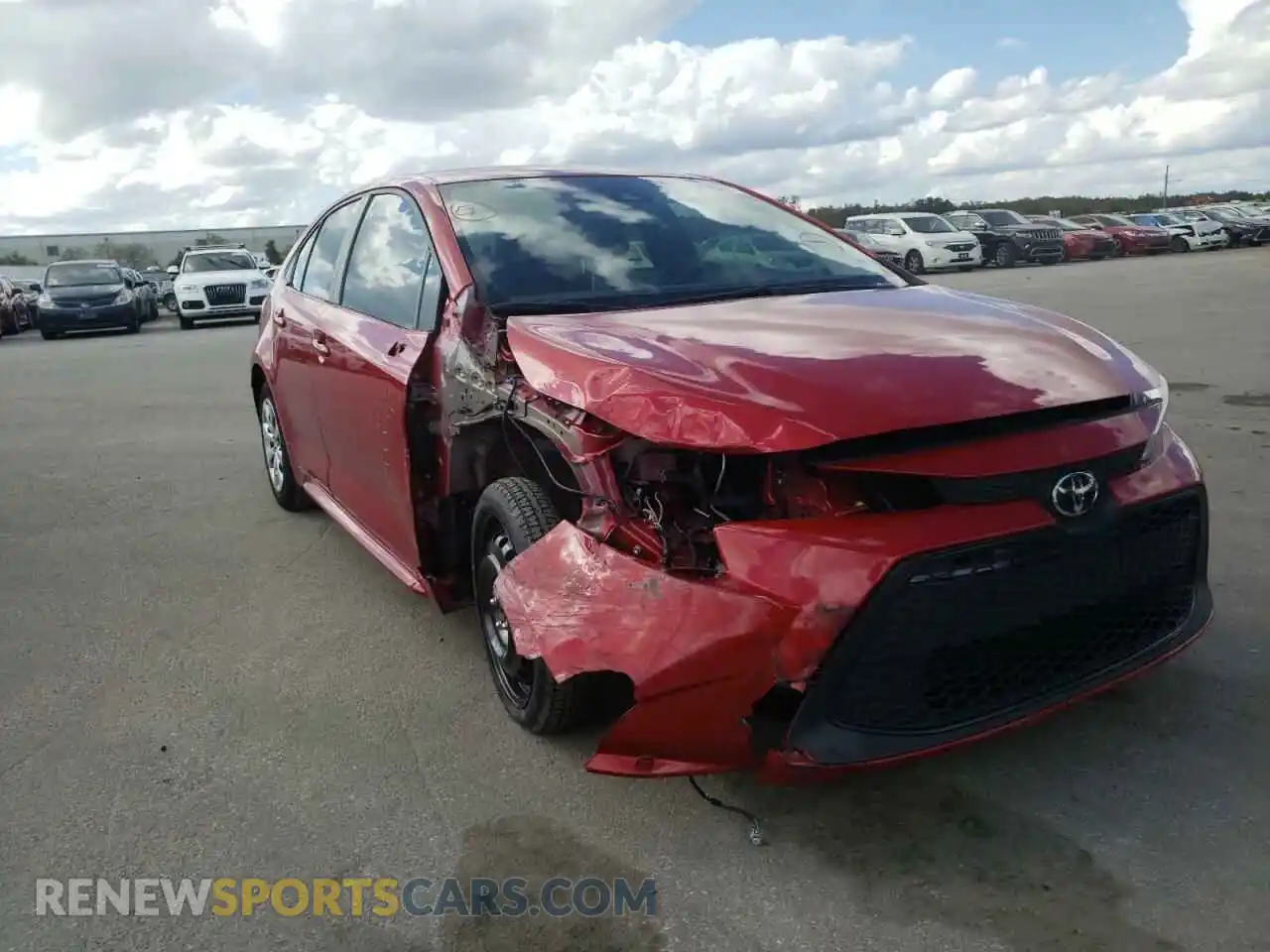 1 Photograph of a damaged car JTDEPMAE1MJ162531 TOYOTA COROLLA 2021