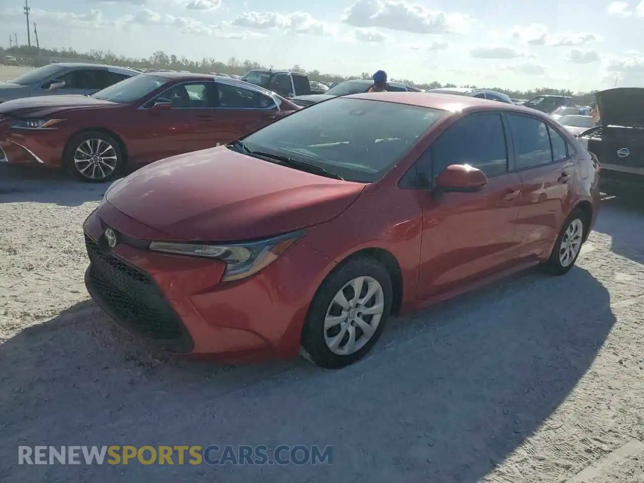 1 fotografías del automóvil dañado JTDEPMAE1MJ166143 TOYOTA COROLLA 2021
