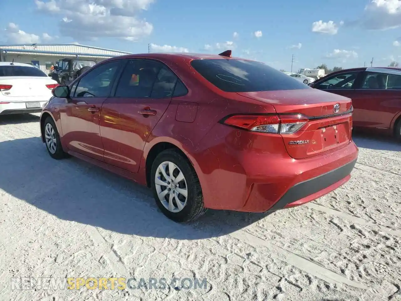 2 fotografías del automóvil dañado JTDEPMAE1MJ166143 TOYOTA COROLLA 2021