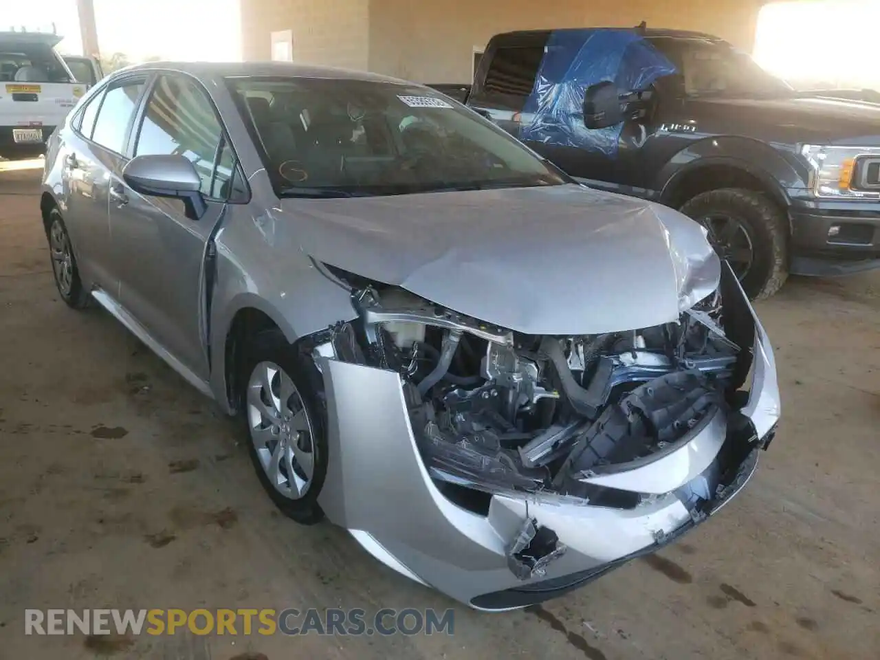 1 Photograph of a damaged car JTDEPMAE1MJ167051 TOYOTA COROLLA 2021