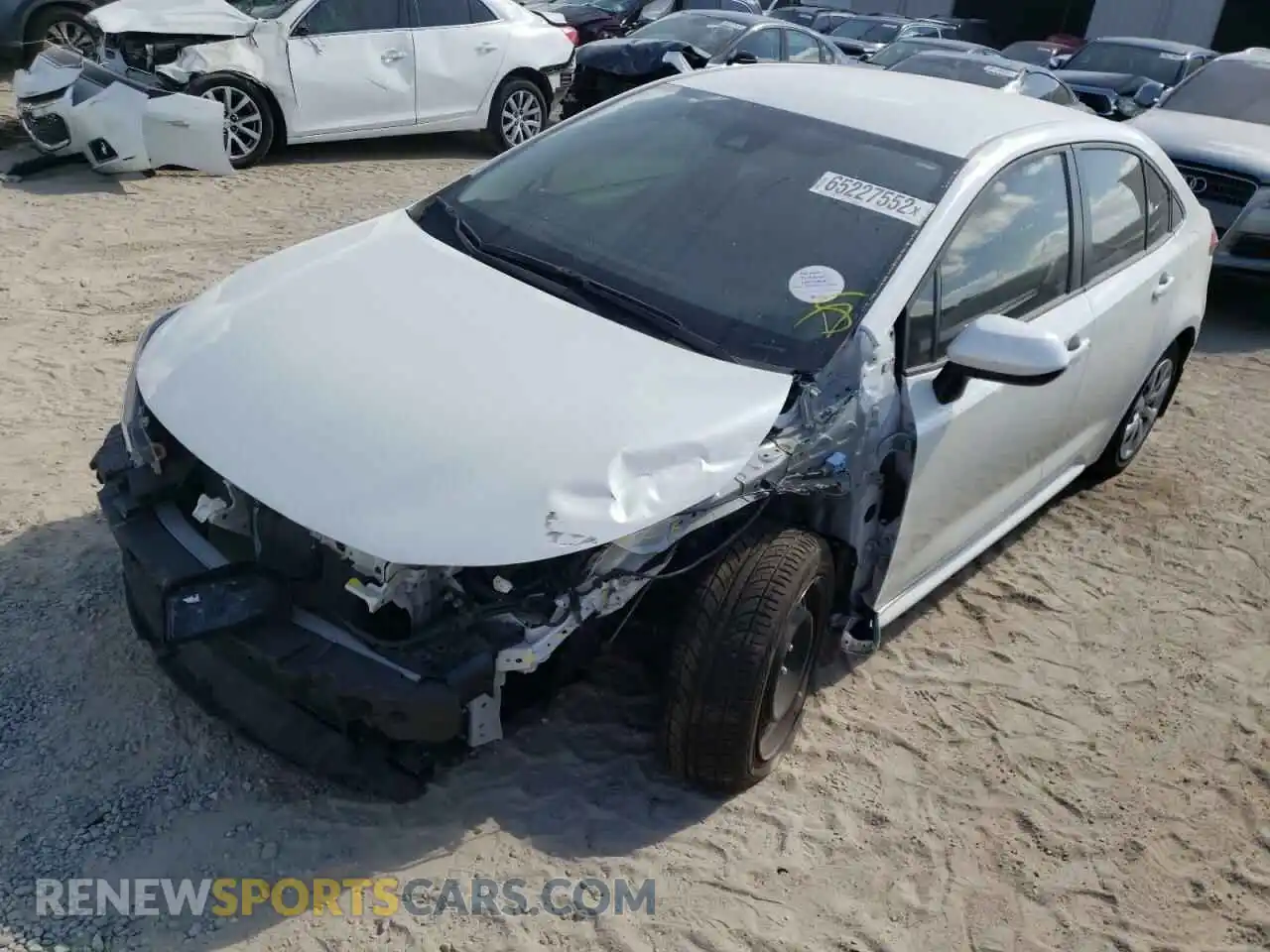 2 Photograph of a damaged car JTDEPMAE1MJ168569 TOYOTA COROLLA 2021