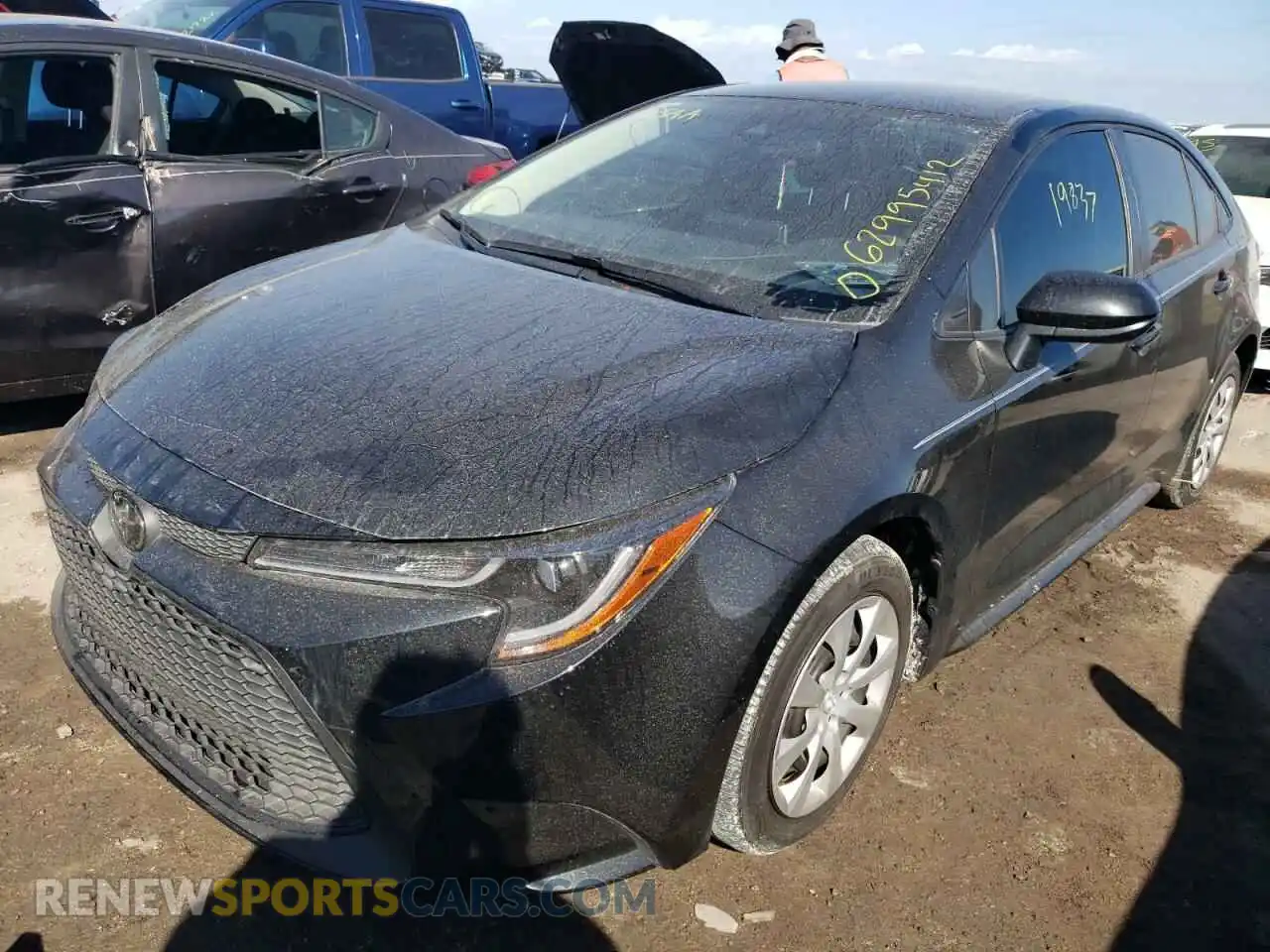 2 Photograph of a damaged car JTDEPMAE1MJ169611 TOYOTA COROLLA 2021