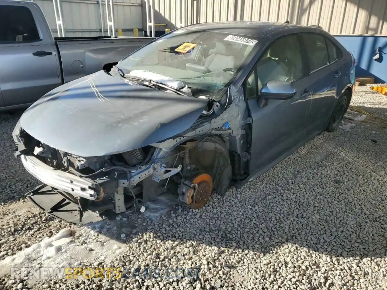 1 Photograph of a damaged car JTDEPMAE1MJ170032 TOYOTA COROLLA 2021