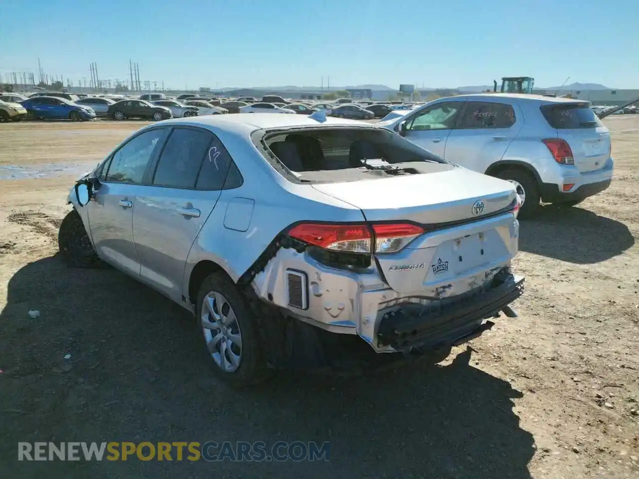 3 Photograph of a damaged car JTDEPMAE1MJ170645 TOYOTA COROLLA 2021