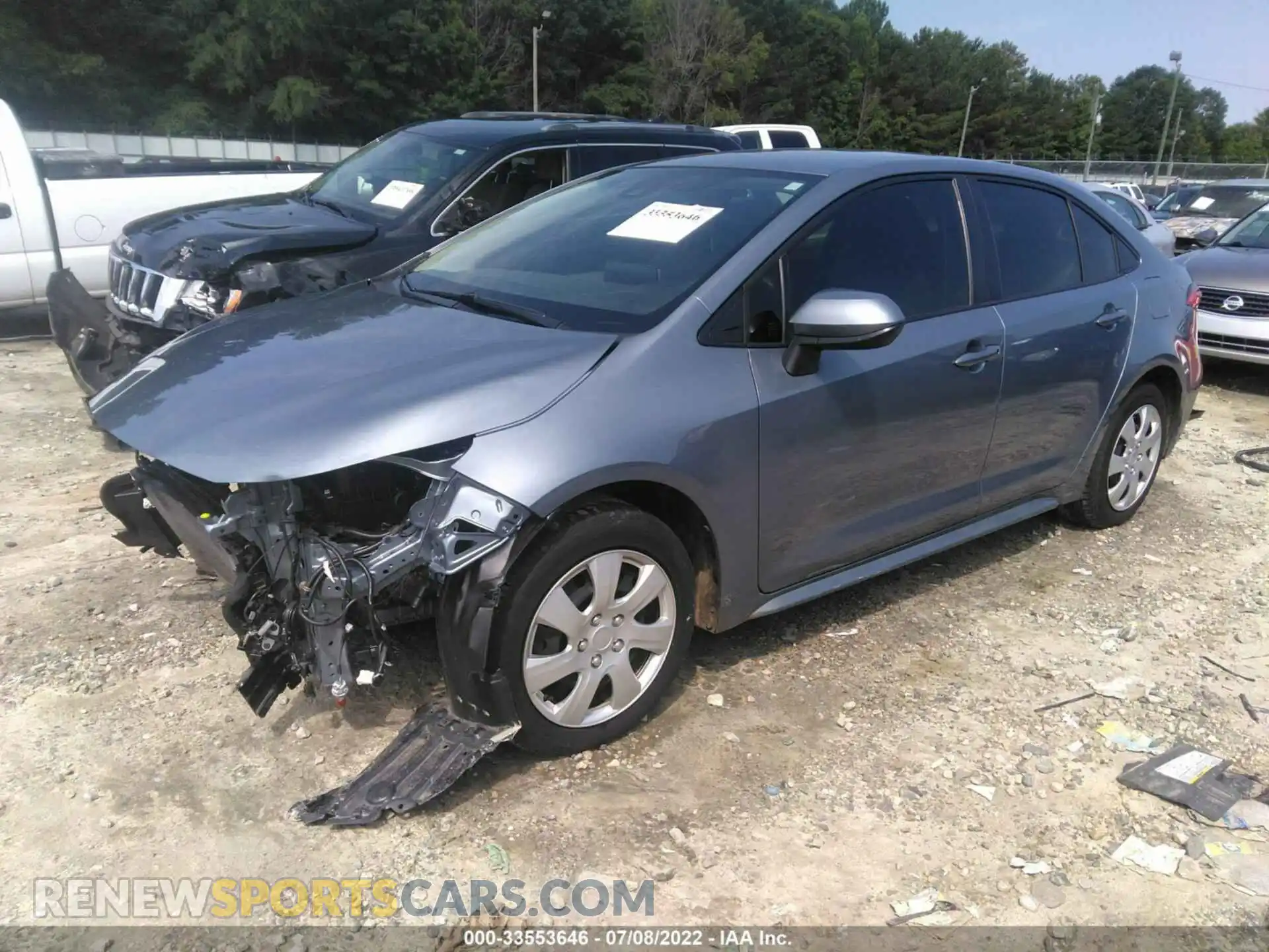 2 Photograph of a damaged car JTDEPMAE1MJ175957 TOYOTA COROLLA 2021