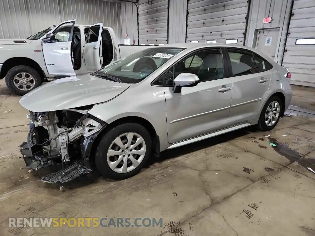 1 Photograph of a damaged car JTDEPMAE1MJ176199 TOYOTA COROLLA 2021