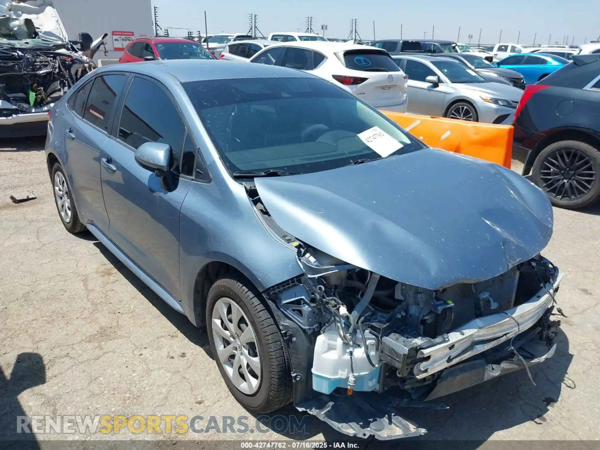 1 Photograph of a damaged car JTDEPMAE1MJ179250 TOYOTA COROLLA 2021