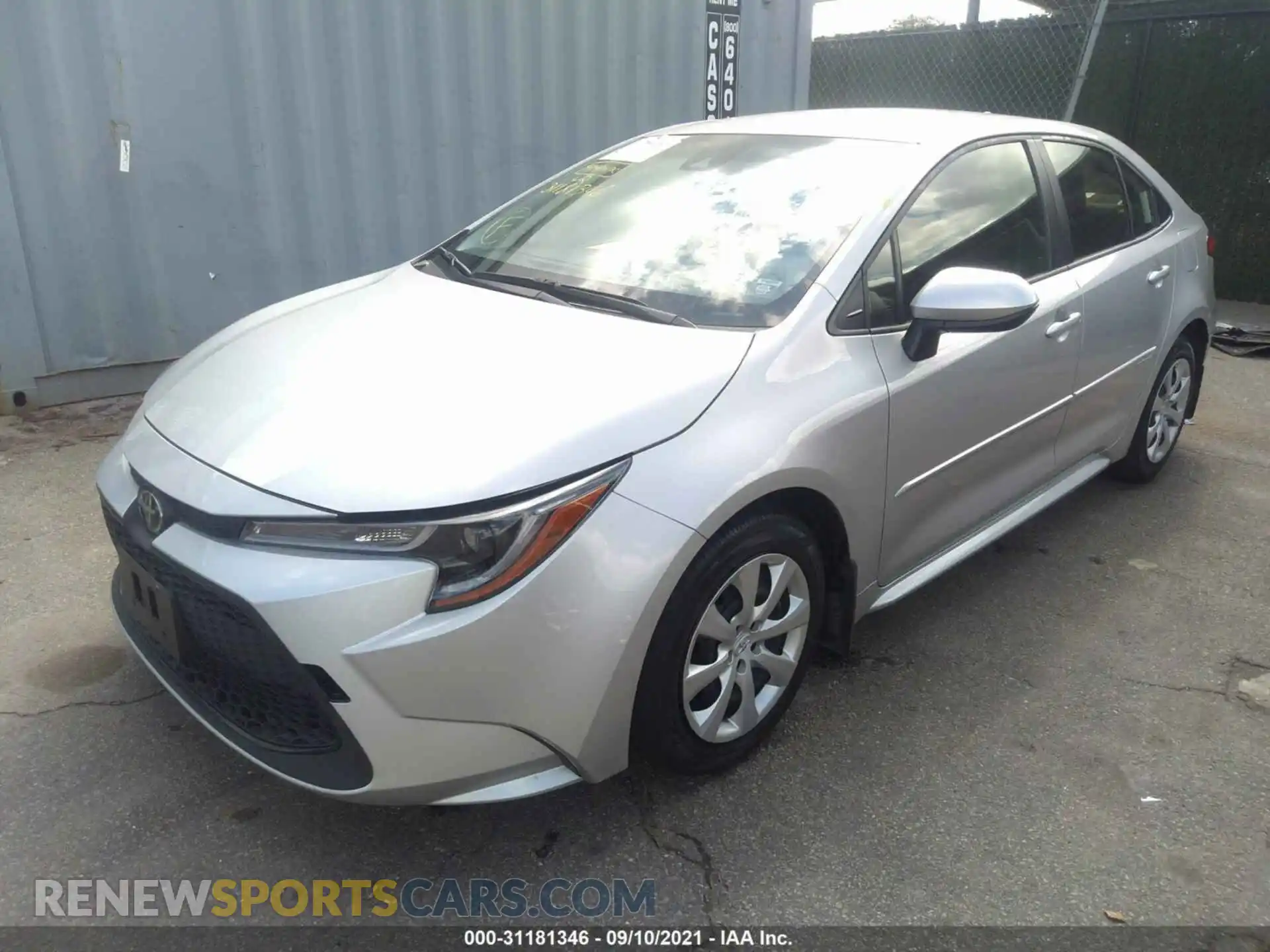2 fotografías del automóvil dañado JTDEPMAE1MJ179488 TOYOTA COROLLA 2021