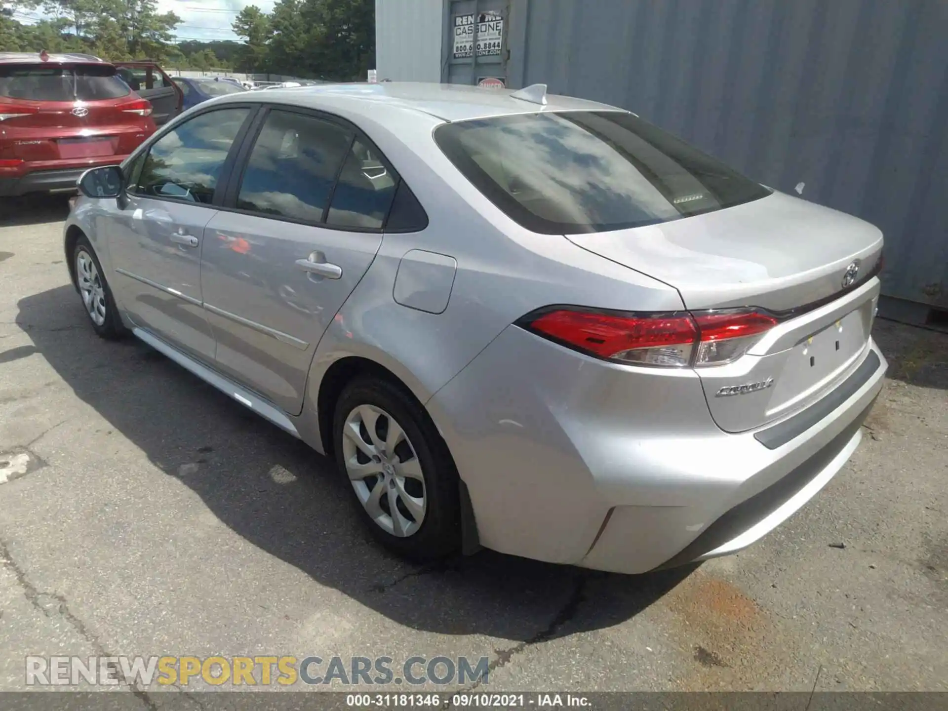 3 fotografías del automóvil dañado JTDEPMAE1MJ179488 TOYOTA COROLLA 2021