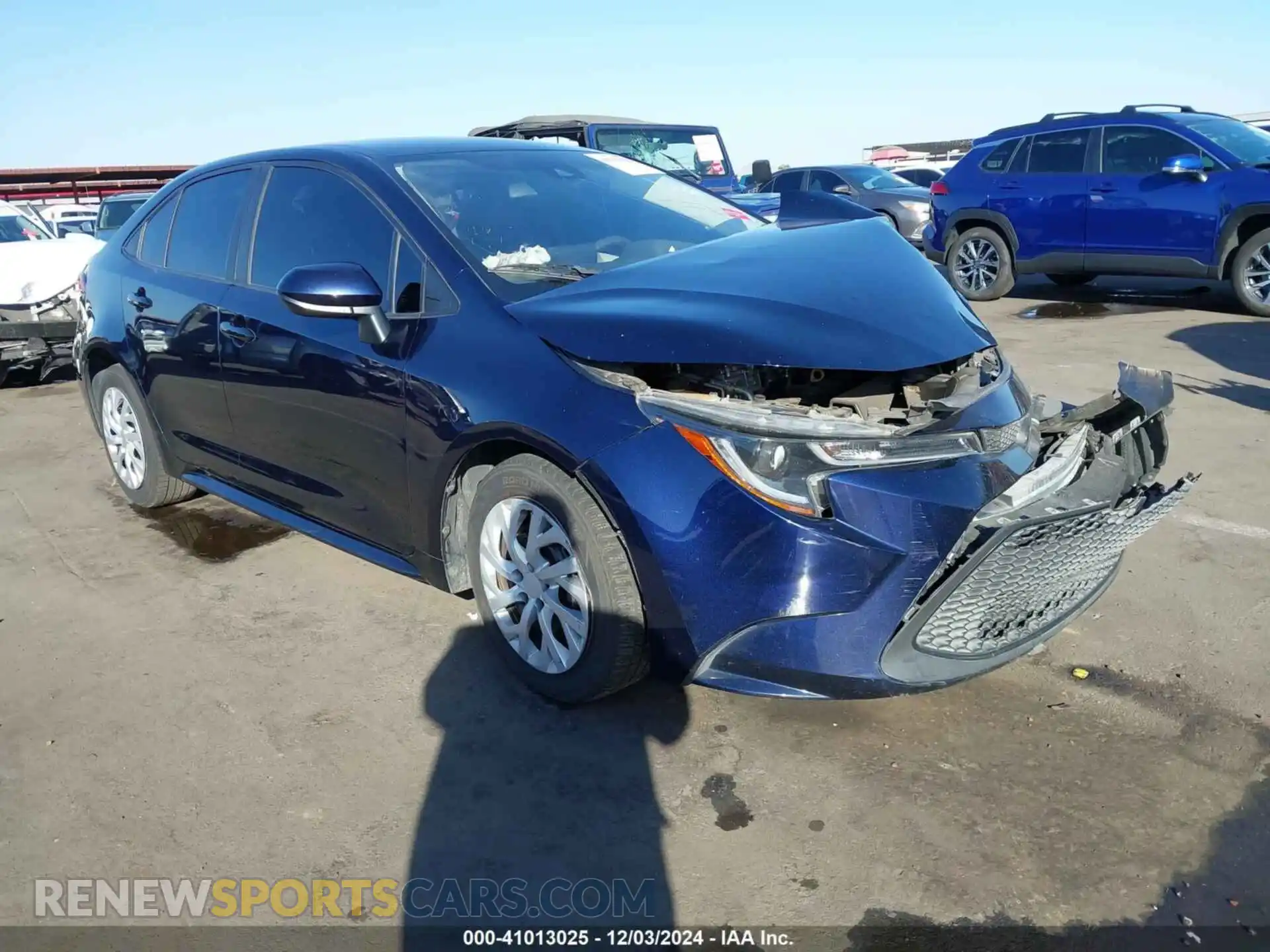 1 Photograph of a damaged car JTDEPMAE1MJ181340 TOYOTA COROLLA 2021