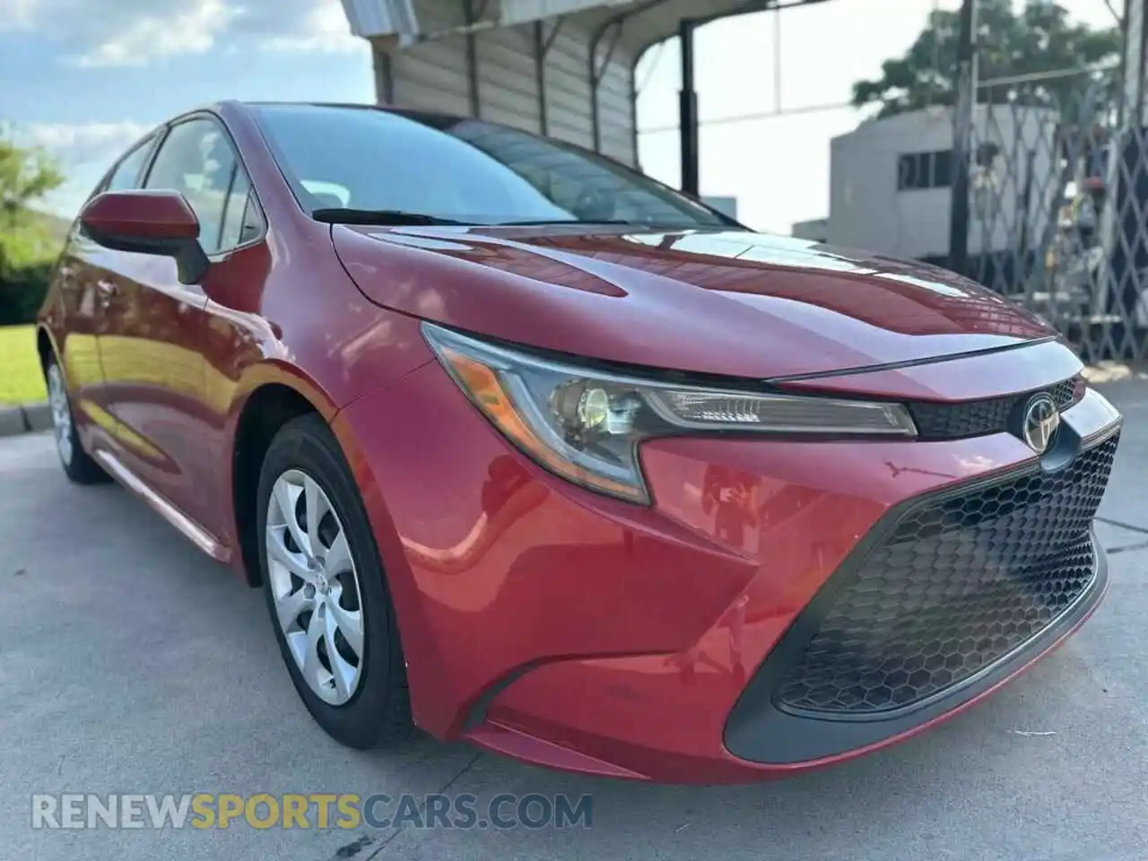 1 Photograph of a damaged car JTDEPMAE1MJ181614 TOYOTA COROLLA 2021