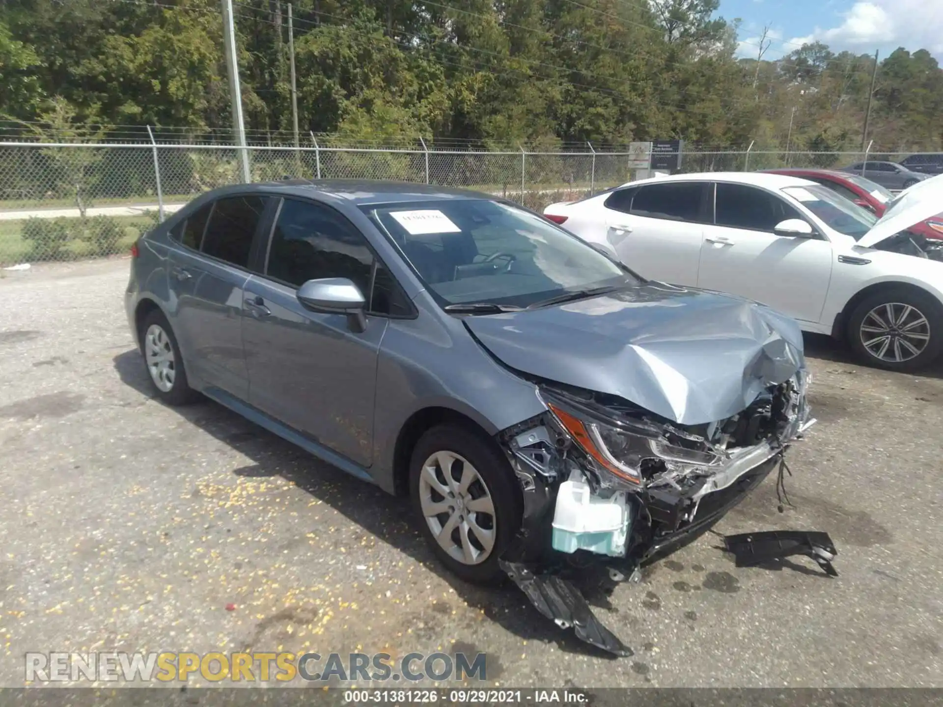 1 Photograph of a damaged car JTDEPMAE1MJ185484 TOYOTA COROLLA 2021