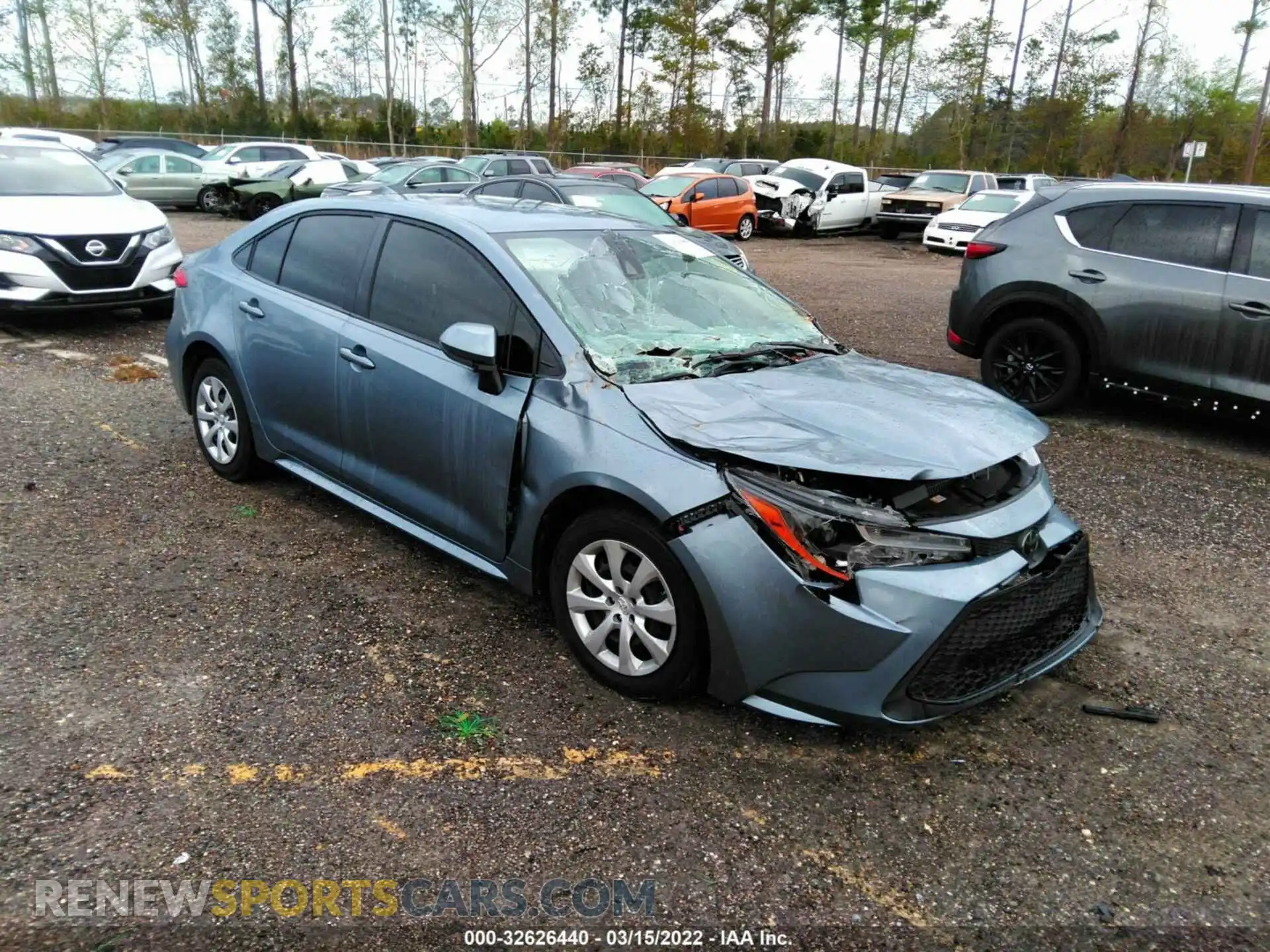 1 Photograph of a damaged car JTDEPMAE2MJ117873 TOYOTA COROLLA 2021