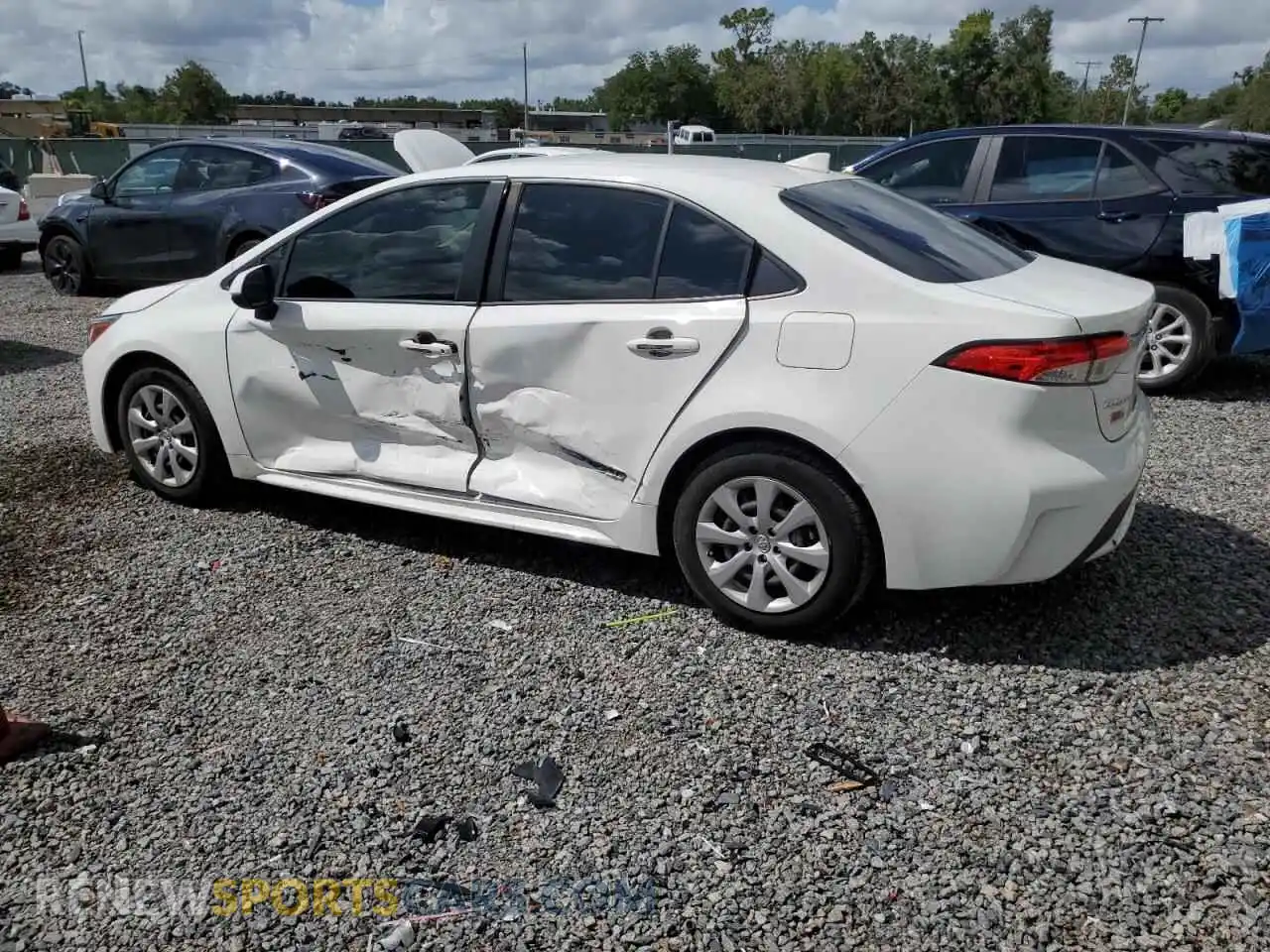 2 Photograph of a damaged car JTDEPMAE2MJ118652 TOYOTA COROLLA 2021