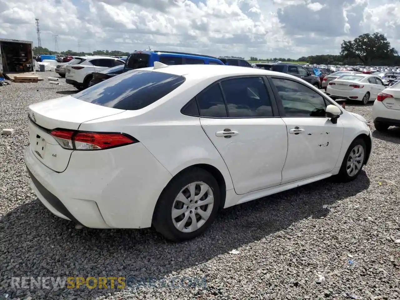 3 Photograph of a damaged car JTDEPMAE2MJ118652 TOYOTA COROLLA 2021