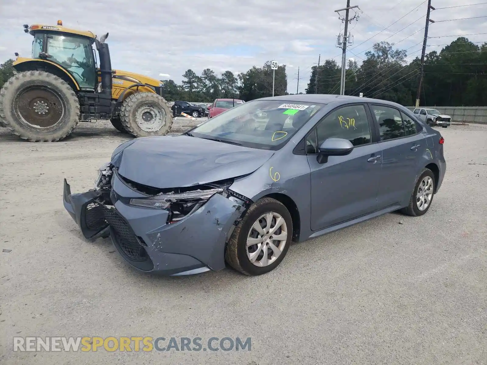 2 Photograph of a damaged car JTDEPMAE2MJ123687 TOYOTA COROLLA 2021