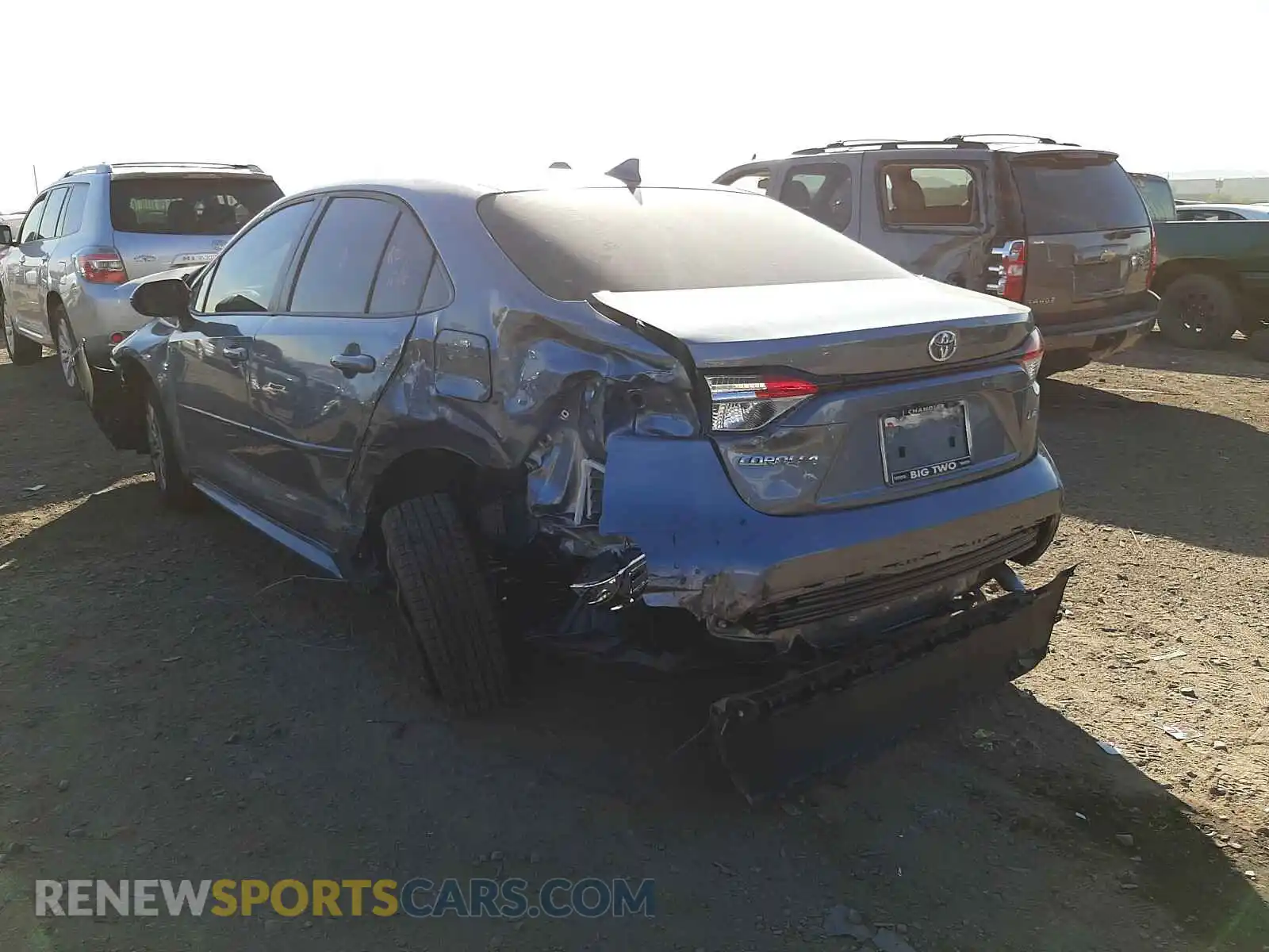 3 Photograph of a damaged car JTDEPMAE2MJ123835 TOYOTA COROLLA 2021