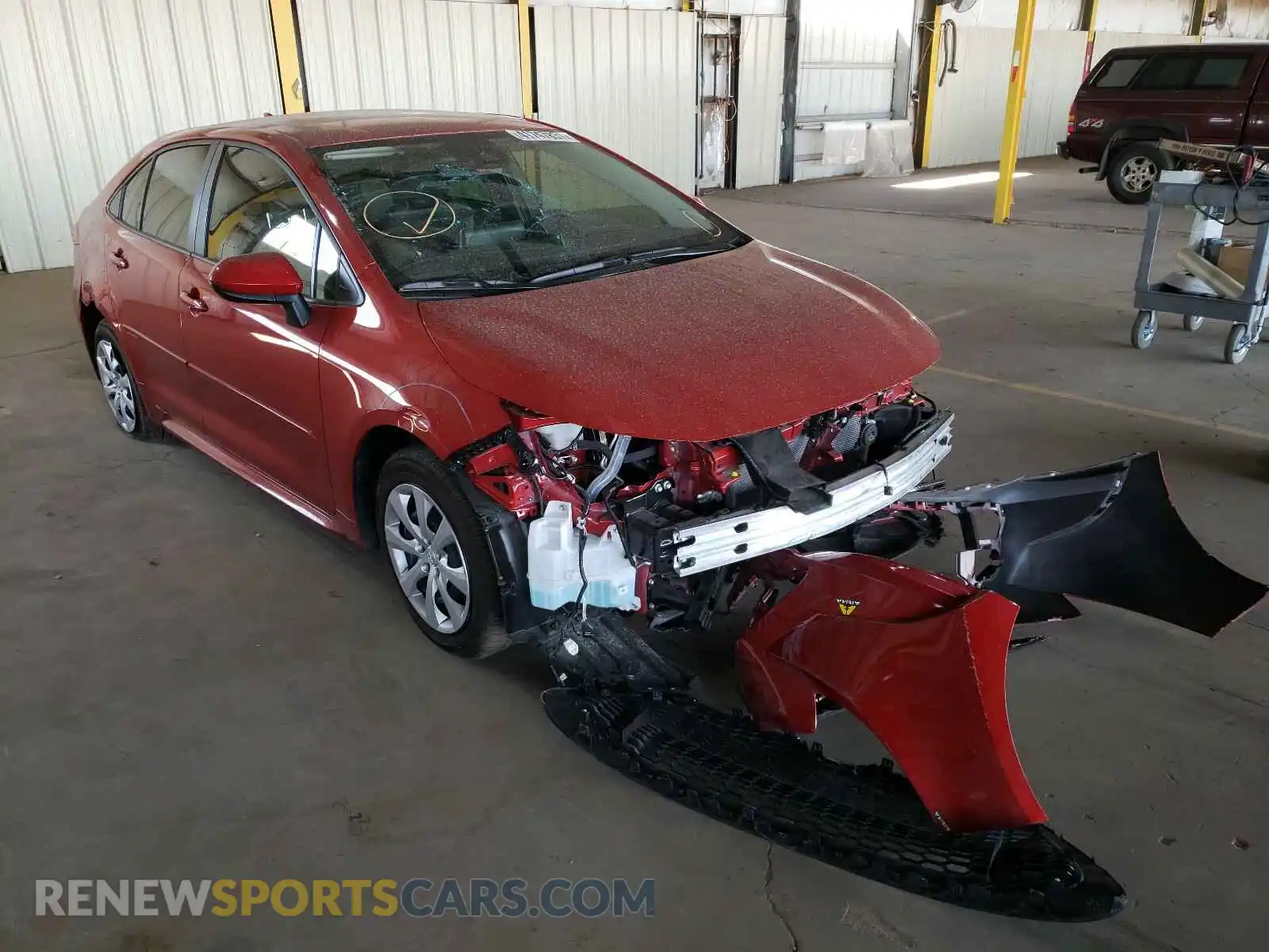 1 Photograph of a damaged car JTDEPMAE2MJ124063 TOYOTA COROLLA 2021