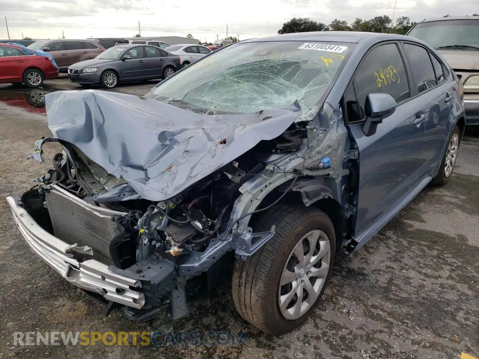 2 Photograph of a damaged car JTDEPMAE2MJ126881 TOYOTA COROLLA 2021