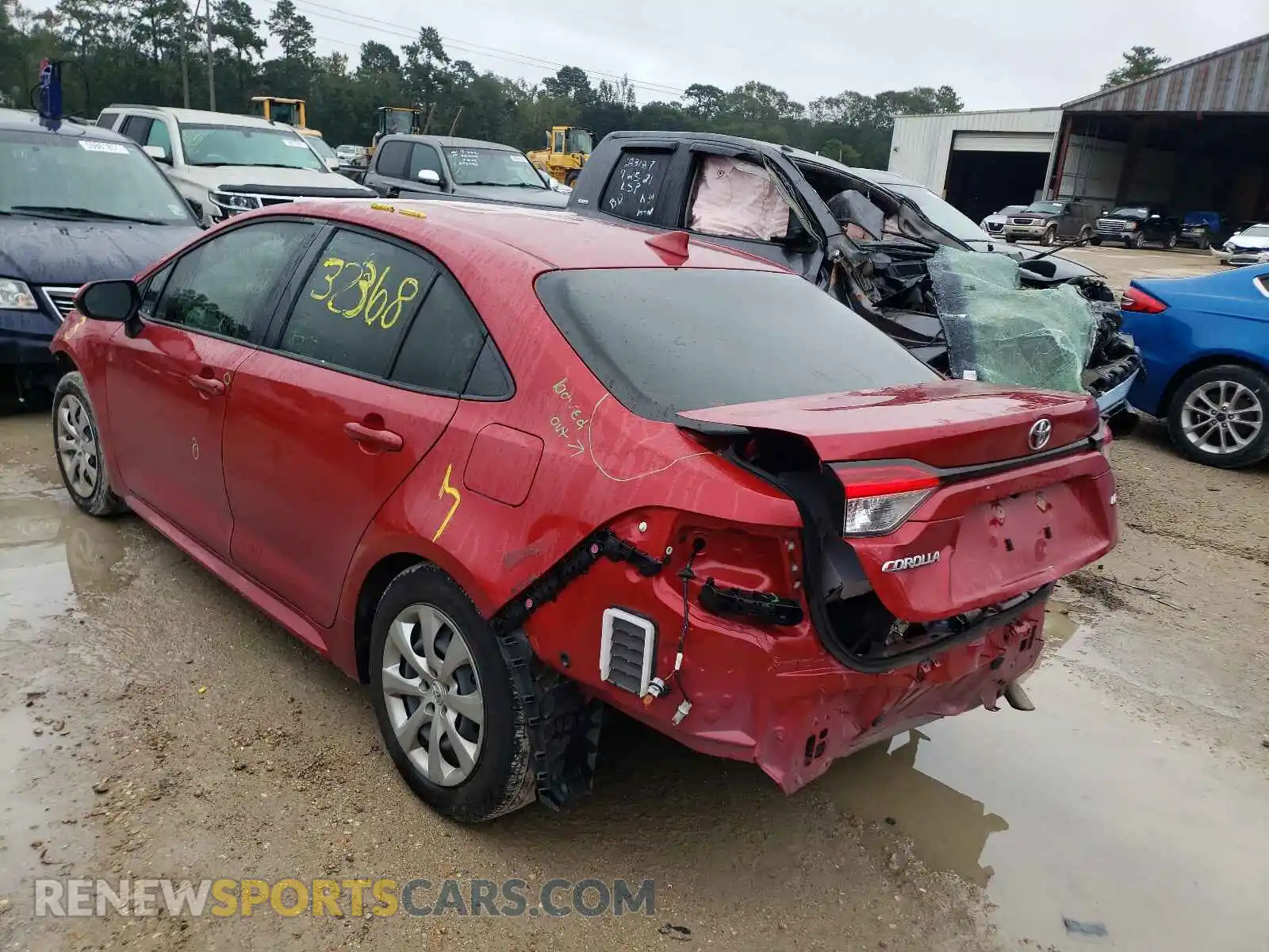 3 Photograph of a damaged car JTDEPMAE2MJ129733 TOYOTA COROLLA 2021