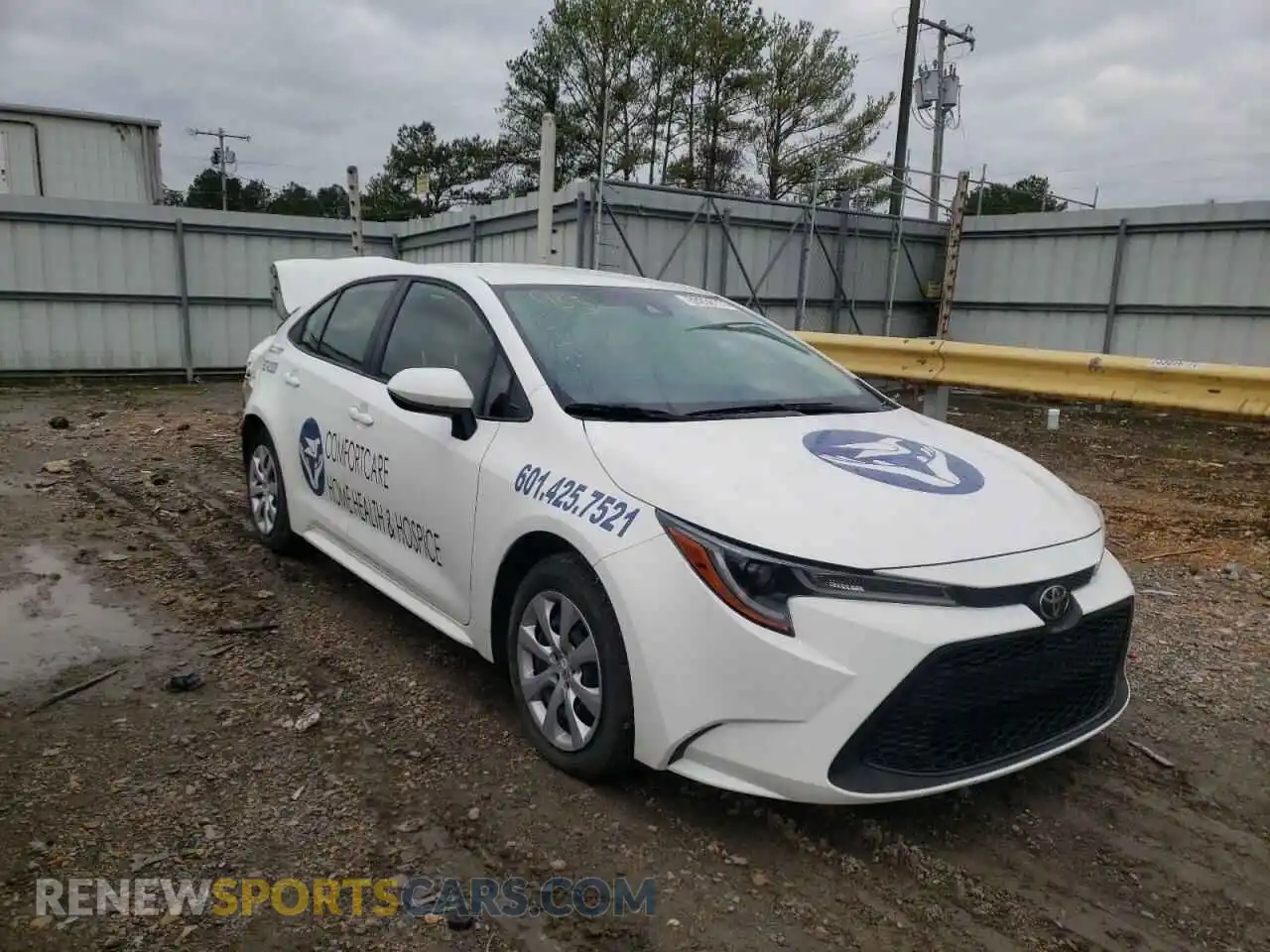 1 Photograph of a damaged car JTDEPMAE2MJ137752 TOYOTA COROLLA 2021