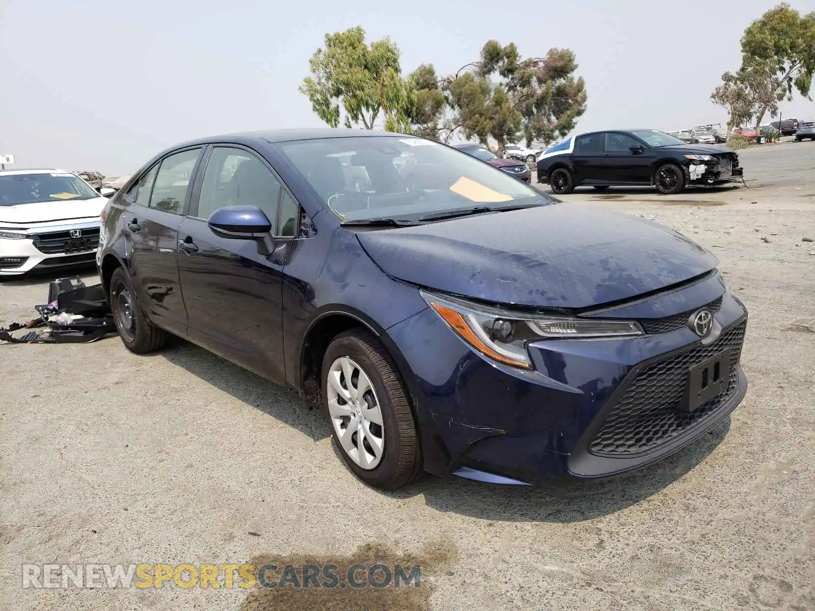 1 Photograph of a damaged car JTDEPMAE2MJ141249 TOYOTA COROLLA 2021