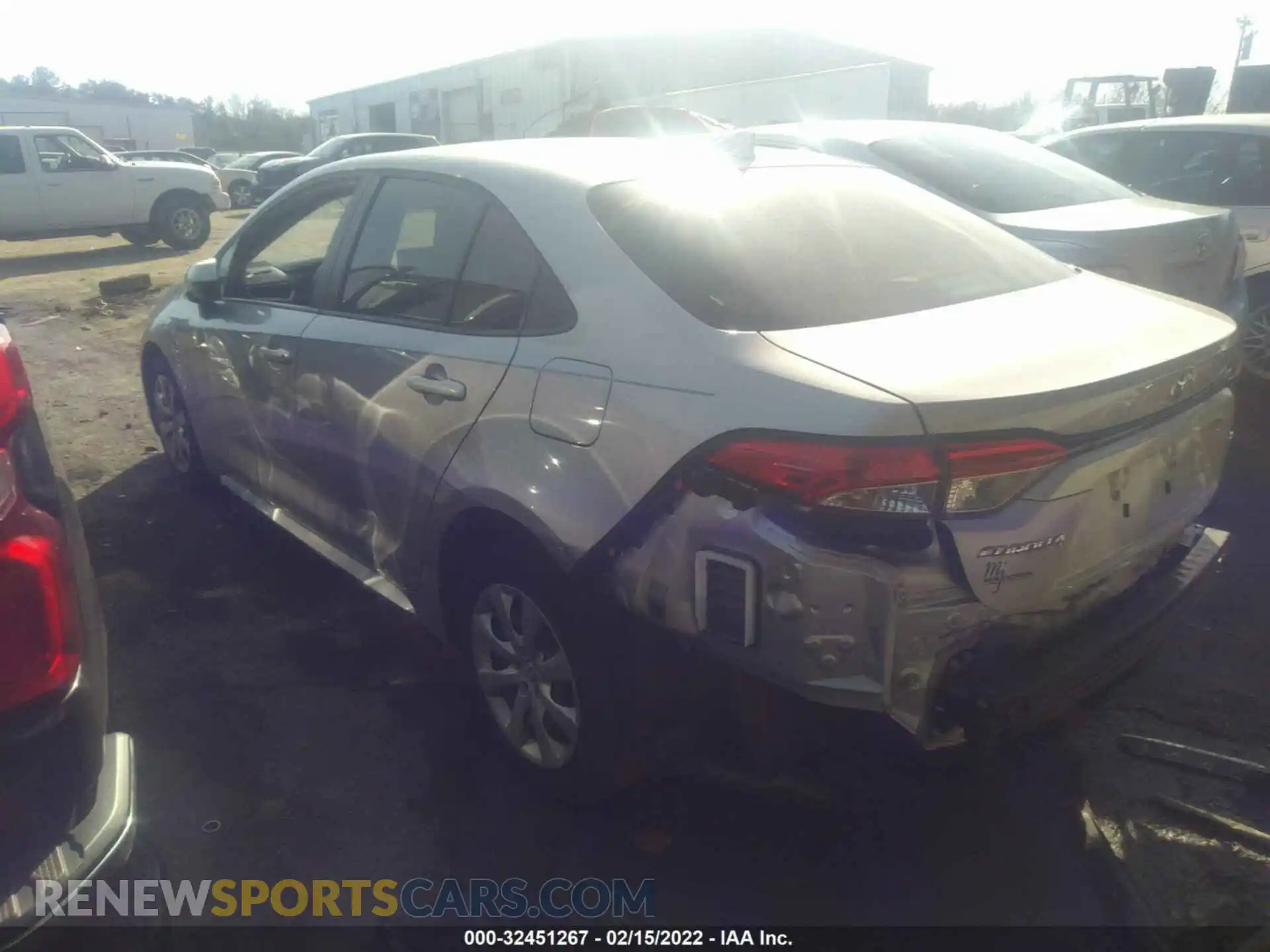 3 Photograph of a damaged car JTDEPMAE2MJ143437 TOYOTA COROLLA 2021