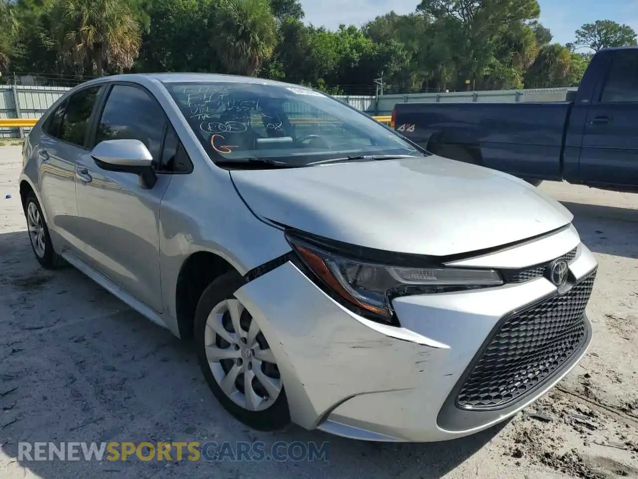 1 Photograph of a damaged car JTDEPMAE2MJ143700 TOYOTA COROLLA 2021