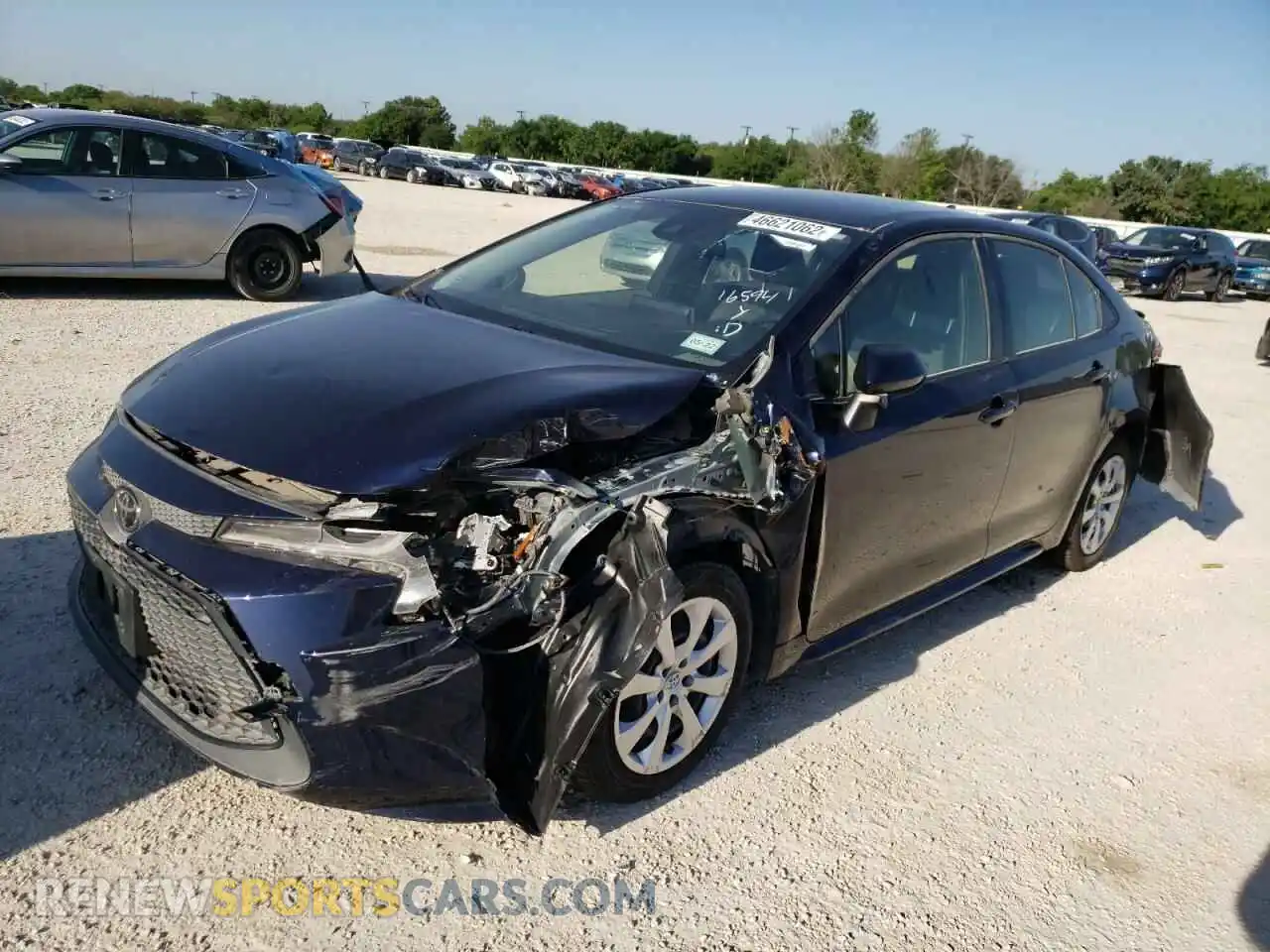 2 Photograph of a damaged car JTDEPMAE2MJ144247 TOYOTA COROLLA 2021