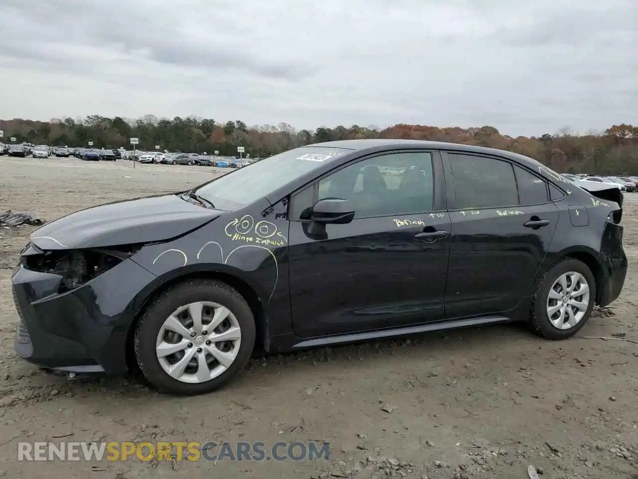 1 Photograph of a damaged car JTDEPMAE2MJ145138 TOYOTA COROLLA 2021