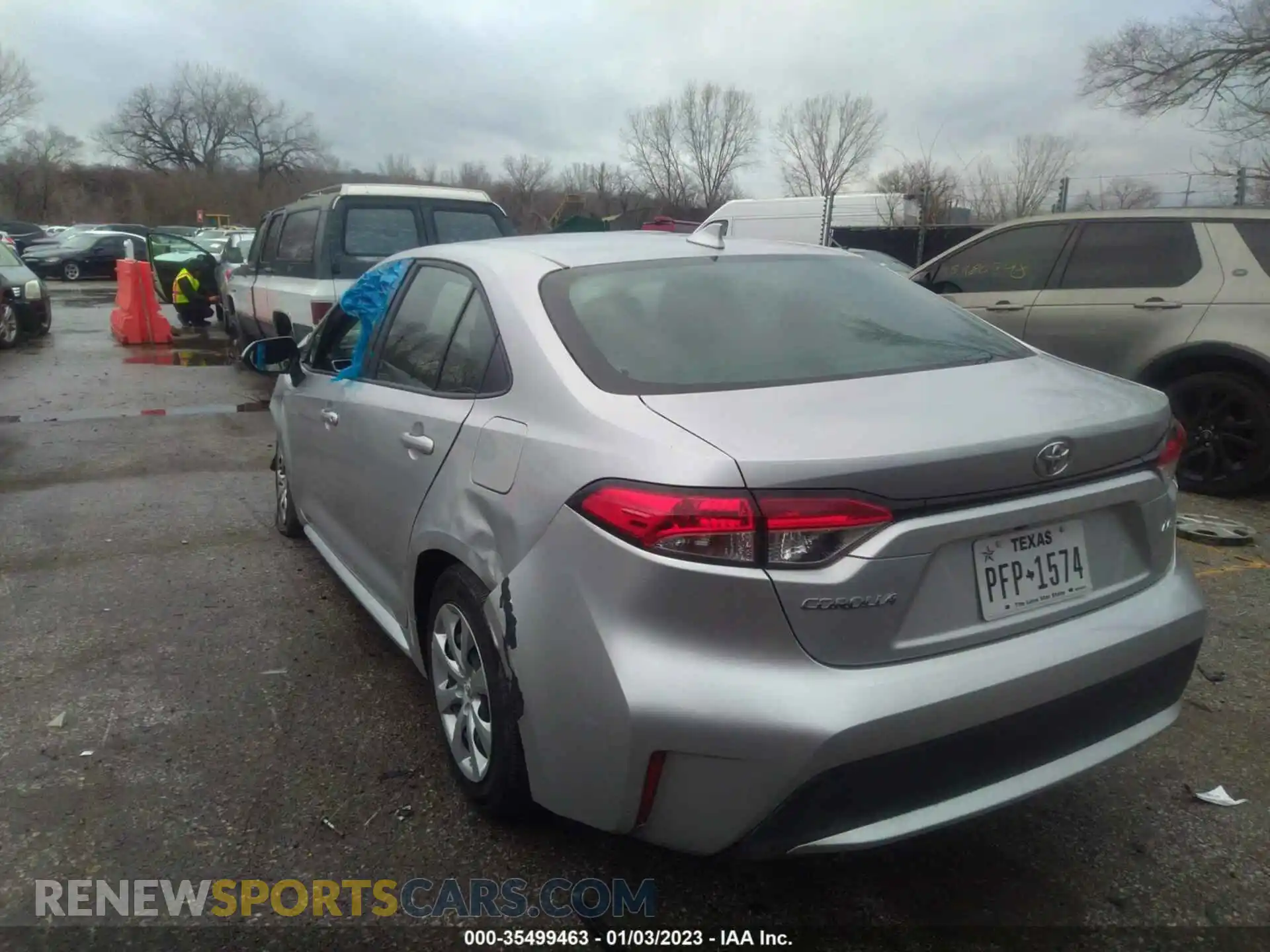 3 Photograph of a damaged car JTDEPMAE2MJ145866 TOYOTA COROLLA 2021