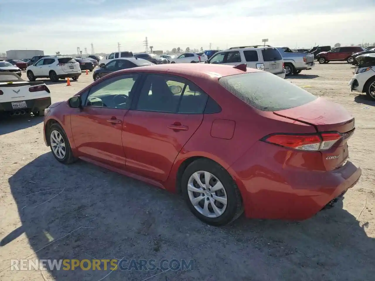 2 Photograph of a damaged car JTDEPMAE2MJ147018 TOYOTA COROLLA 2021