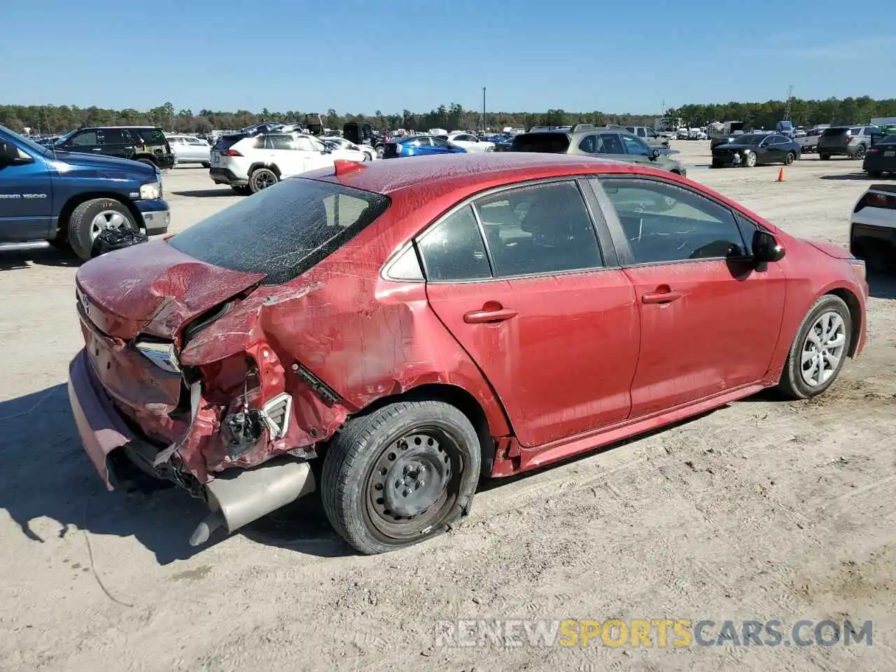 3 Photograph of a damaged car JTDEPMAE2MJ147018 TOYOTA COROLLA 2021